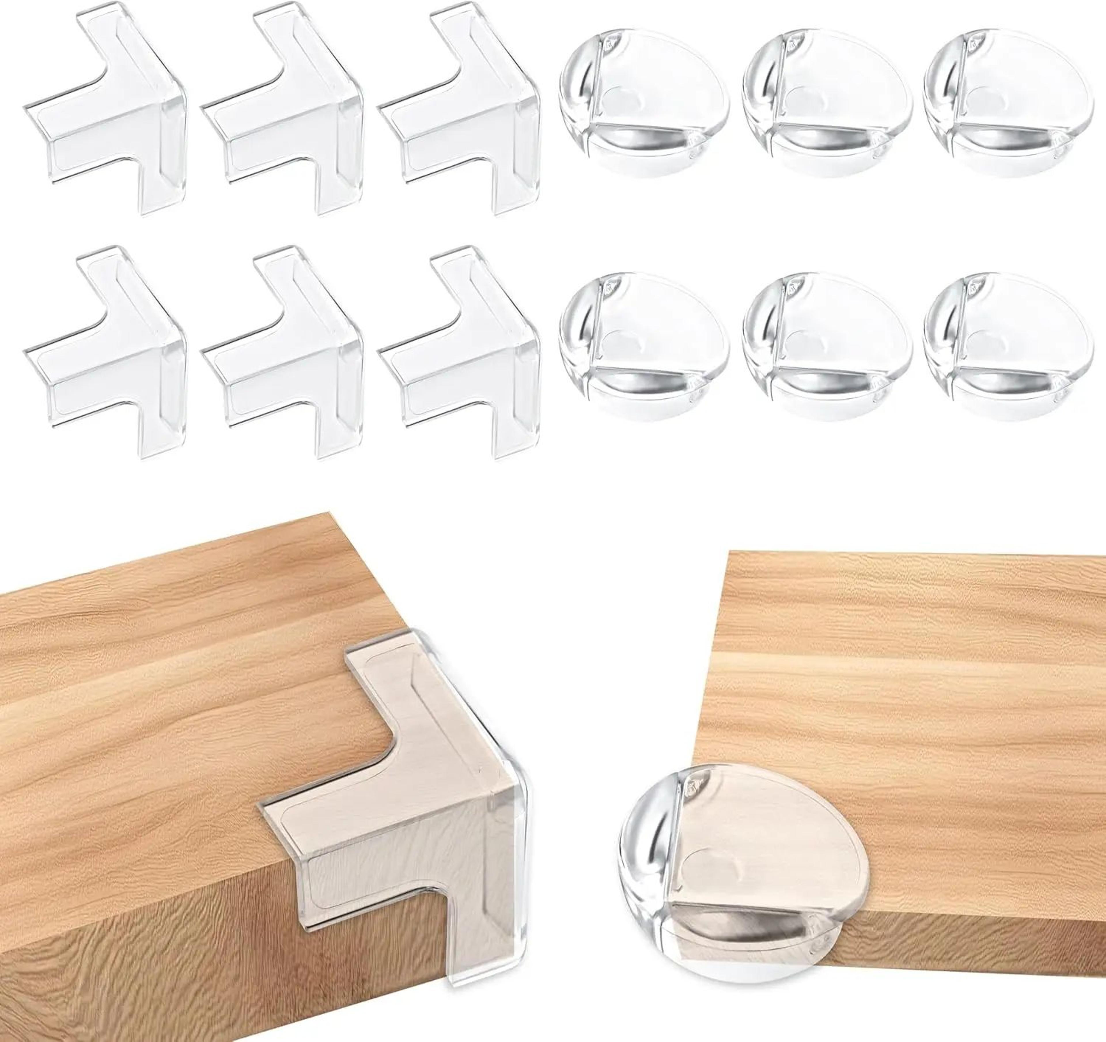 transparent silicone baby safety edge protector – soft child proof table corner guard & furniture edge protection