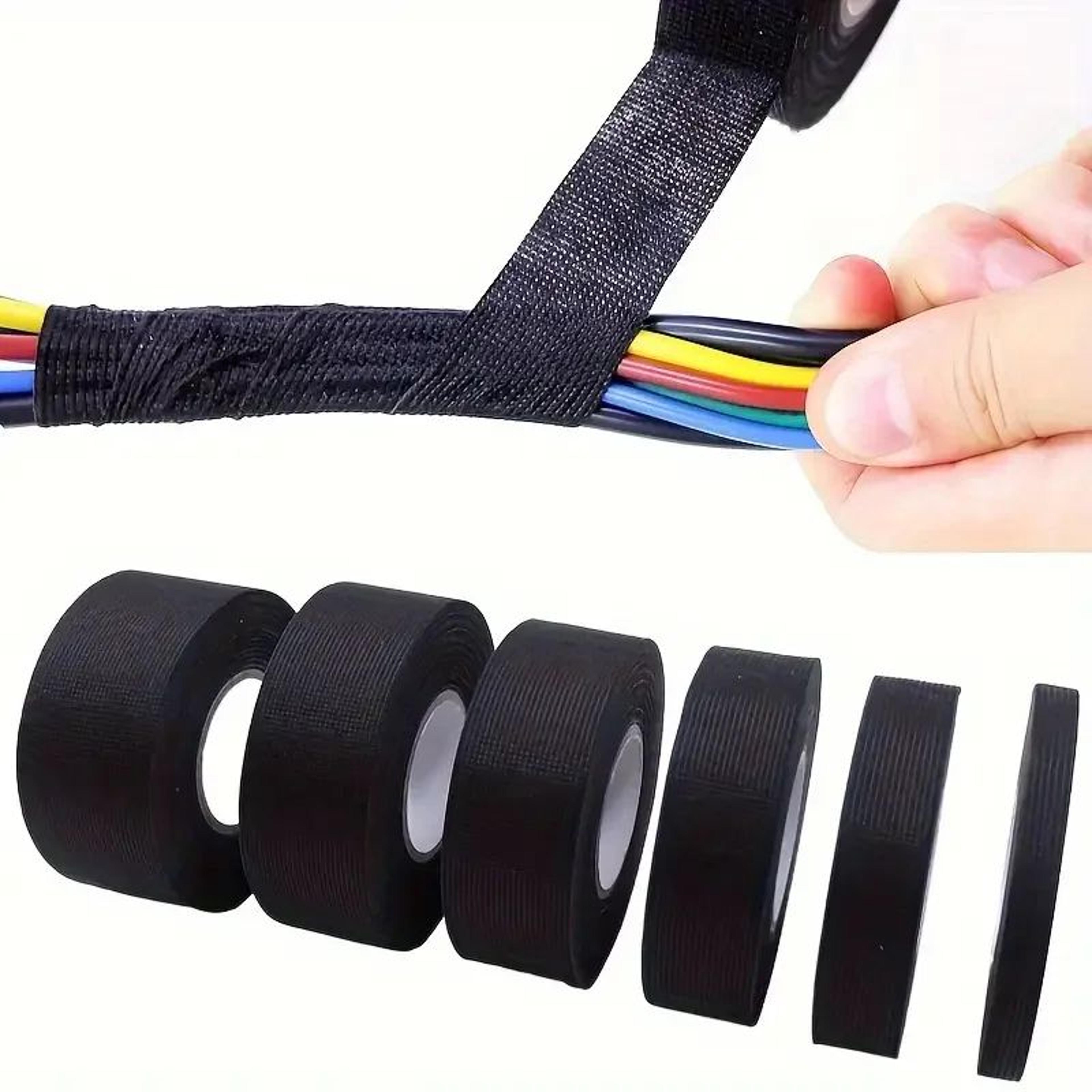 82 ft heat-resistant electrical tape – waterproof fabric wire harness wrap for auto wiring, cable insulation & repairs