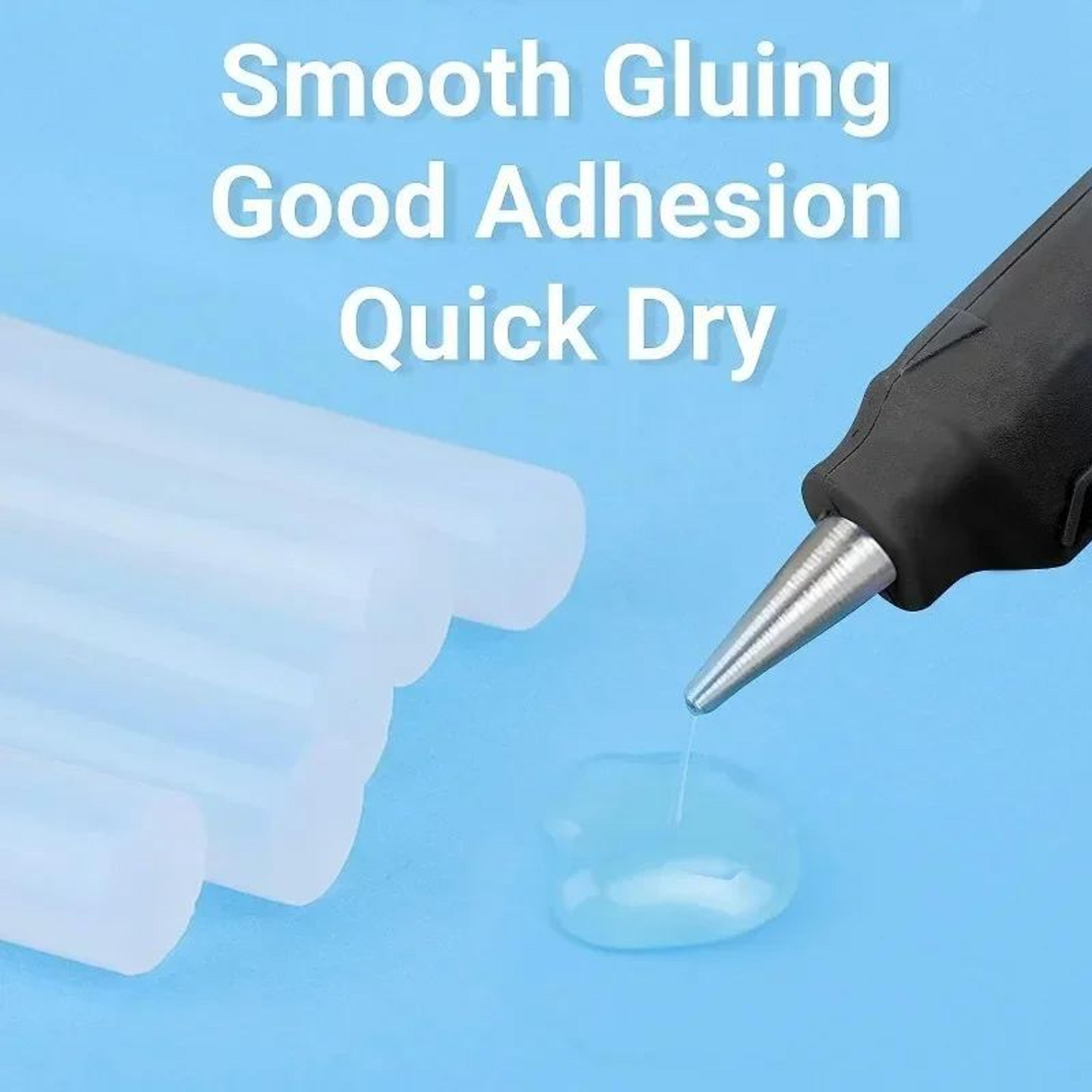 strong adhesive transparent hot melt glue sticks – fast bonding eva glue refills for glue guns, diy crafts & home repair