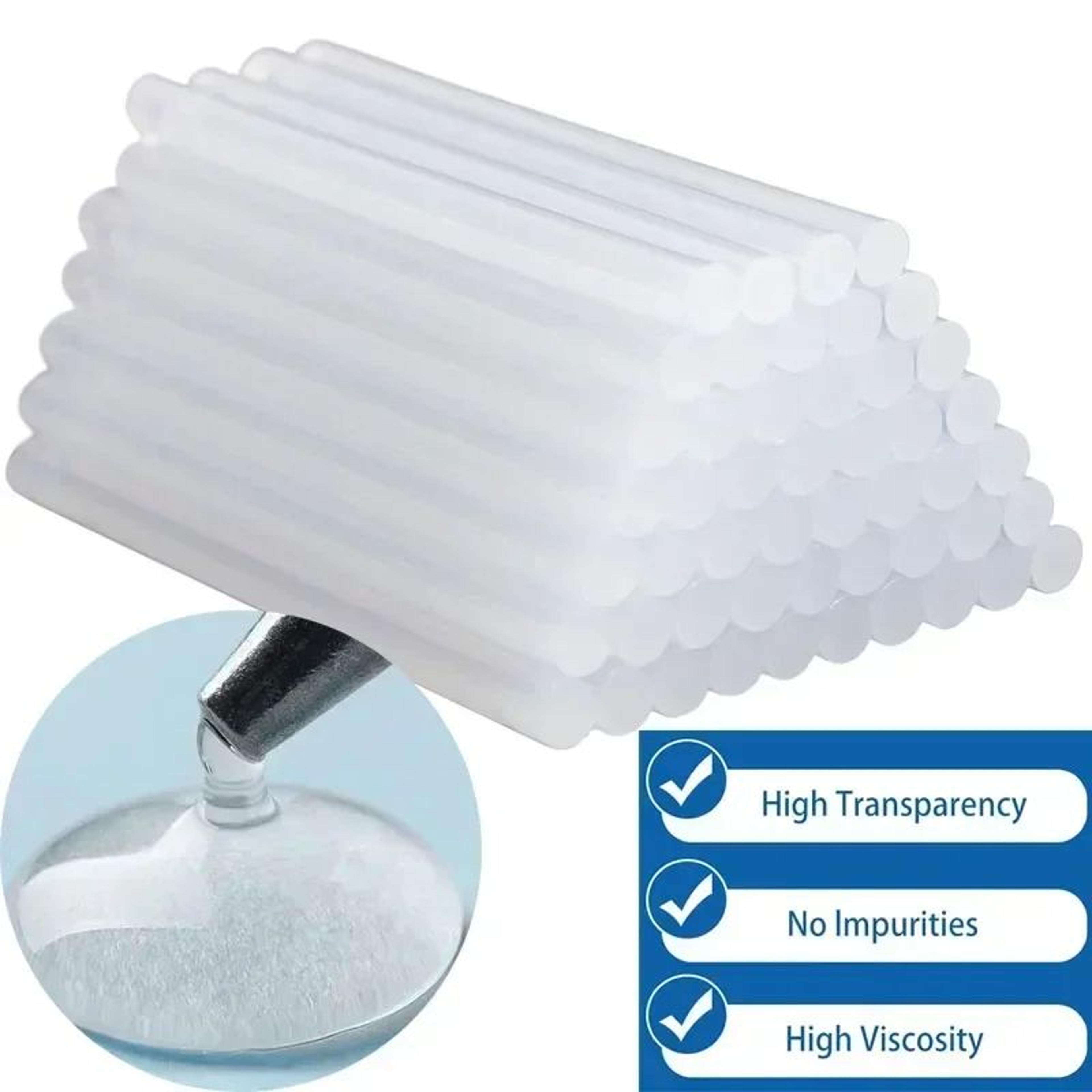 transparent eva hot melt glue sticks – strong fast-bond refill for glue guns, diy crafts, home repairs & woodworking