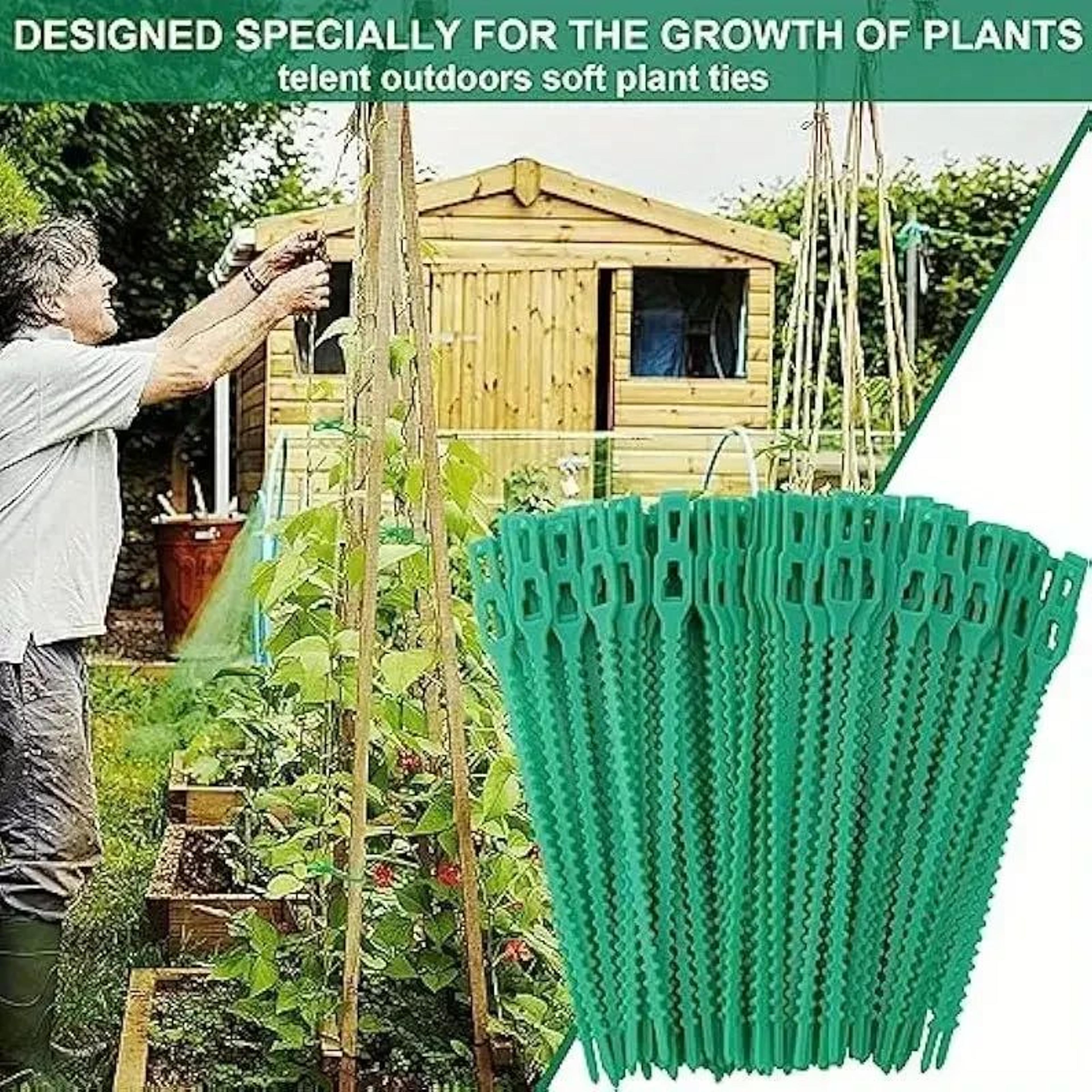 reusable adjustable garden plant cable ties – nylon locking fastener support straps for vines, trees, shrubs & cable