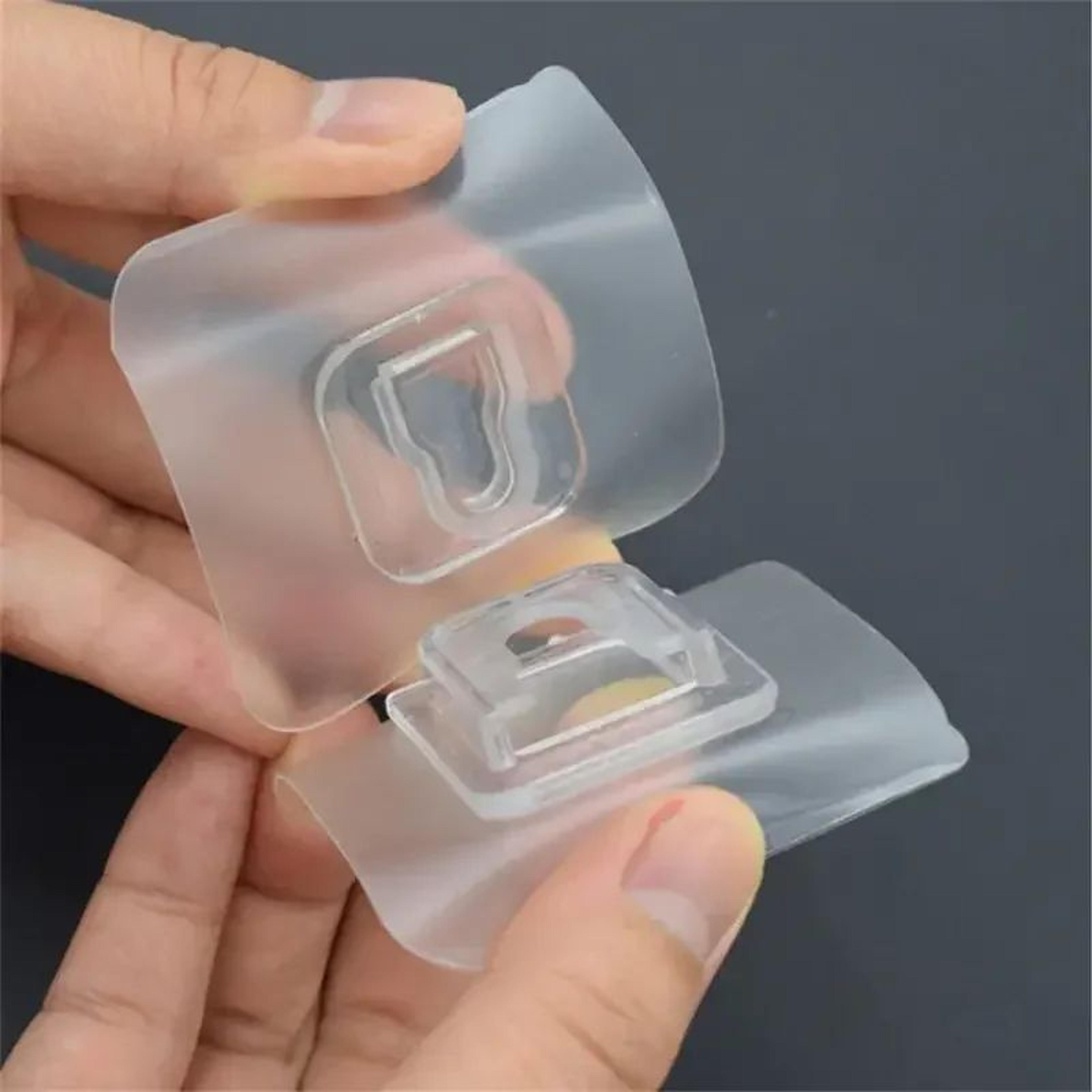 heavy-duty transparent adhesive wall hooks – stainless steel waterproof self-adhesive hangers for kitchen & bathroom