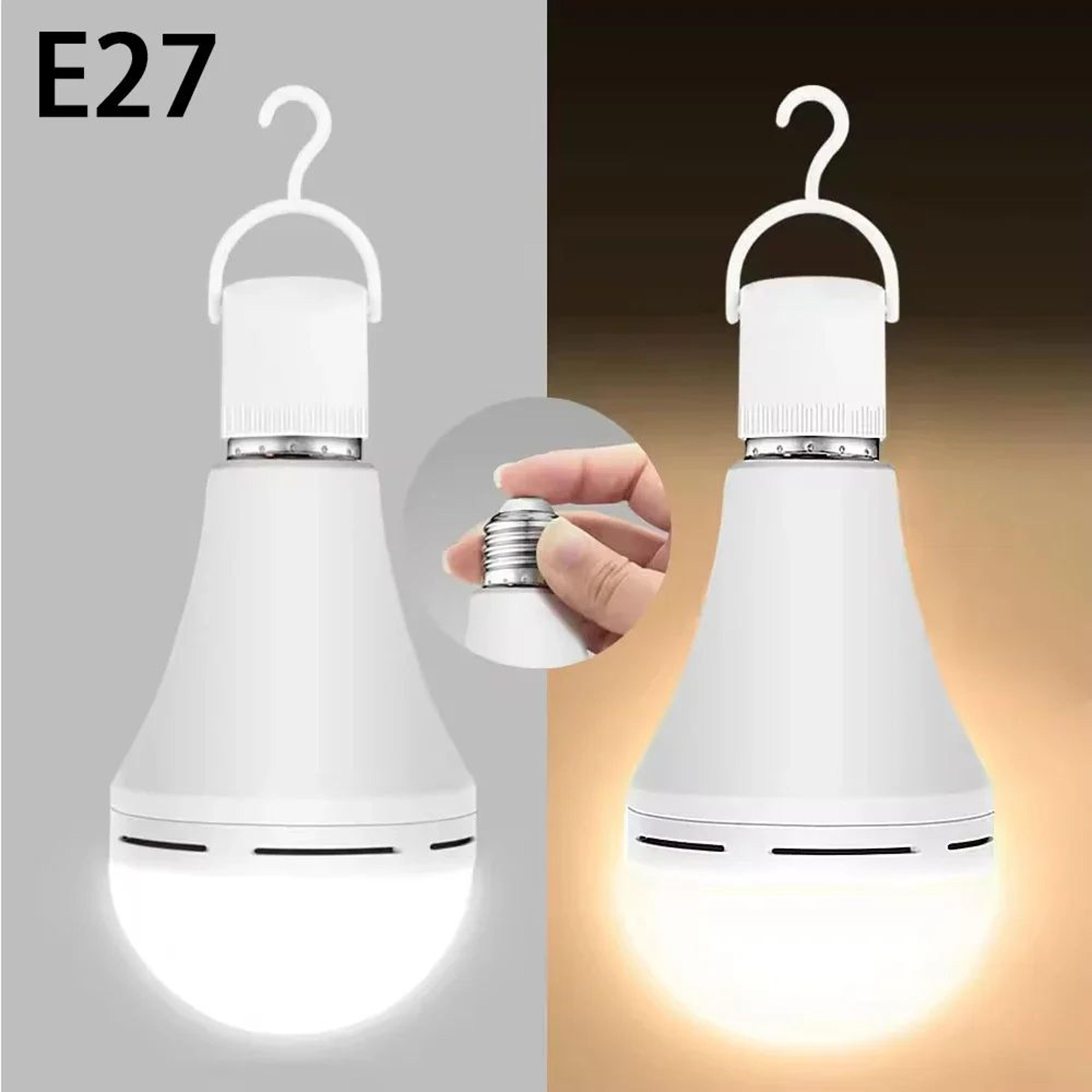 e27 rechargeable led emergency light bulb – 7w/9w/12w/15w battery backup power outage camping light 100–240v