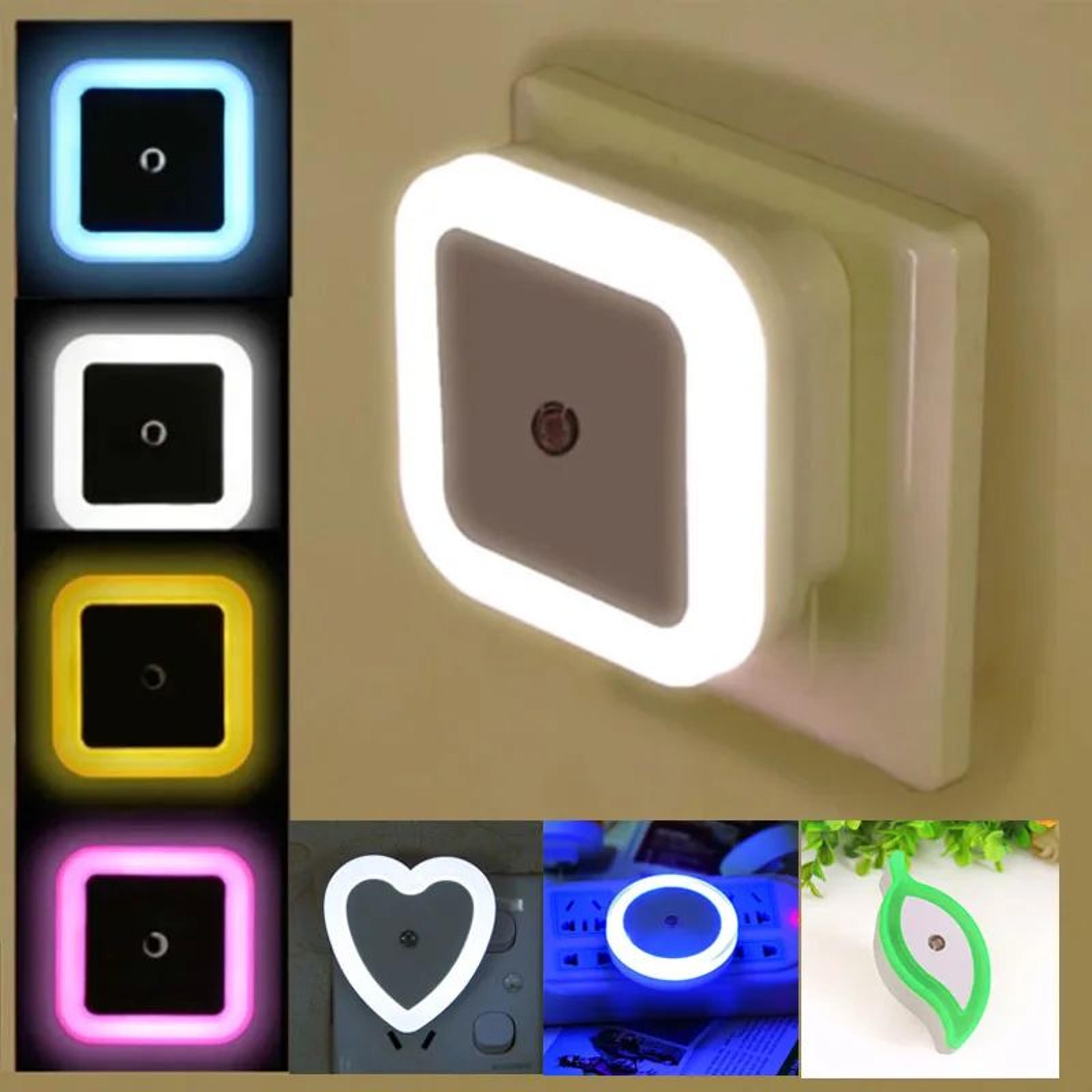 wireless led night light with auto light sensor – plug-in bedside lamp for bedroom, hallway & kids room