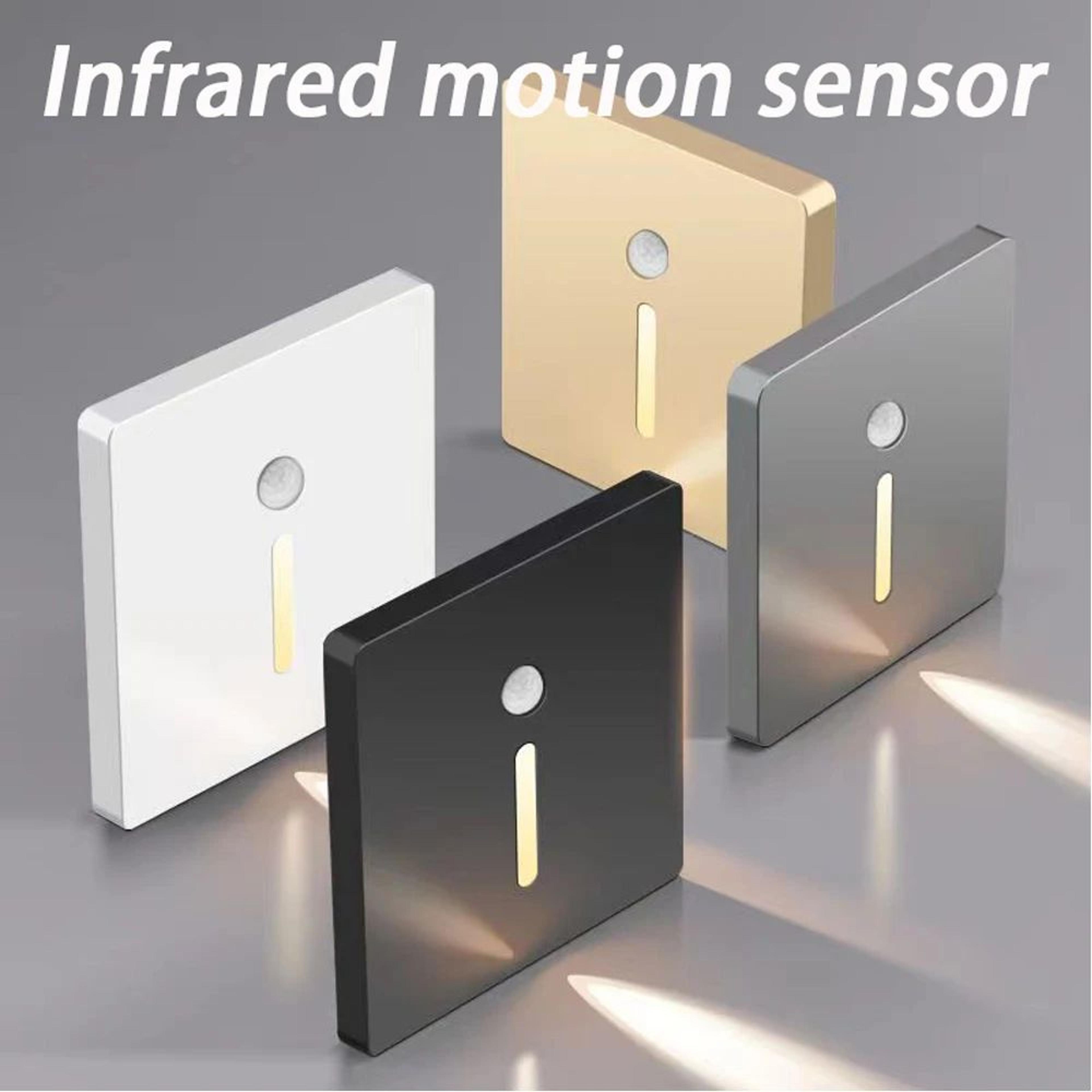 smart motion sensor recessed led stair light – indoor outdoor wall step footlight for hallway, bedroom & staircase