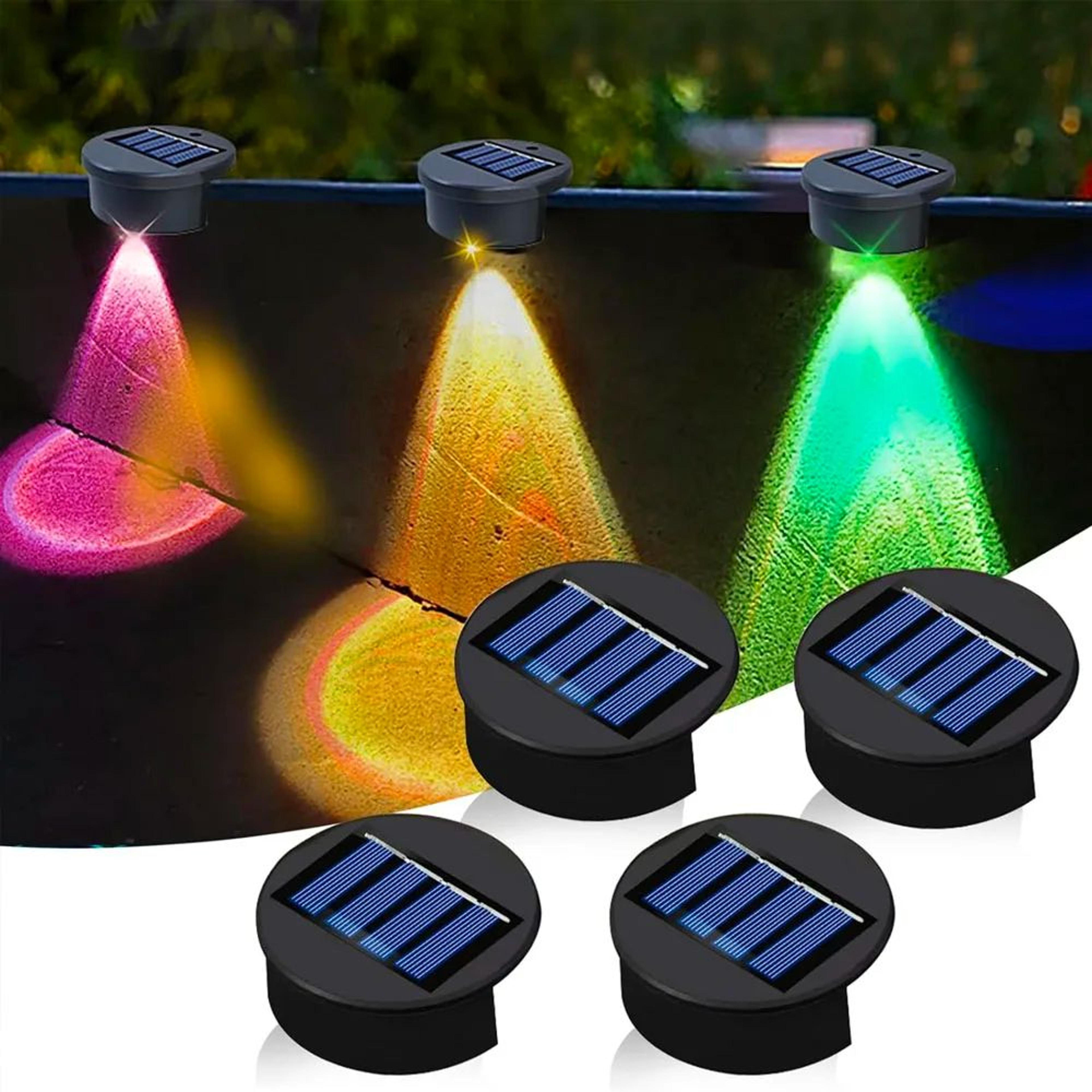 solar powered pool side lights – waterproof color-changing led deck & inground pool lights for garden, patio & pathway