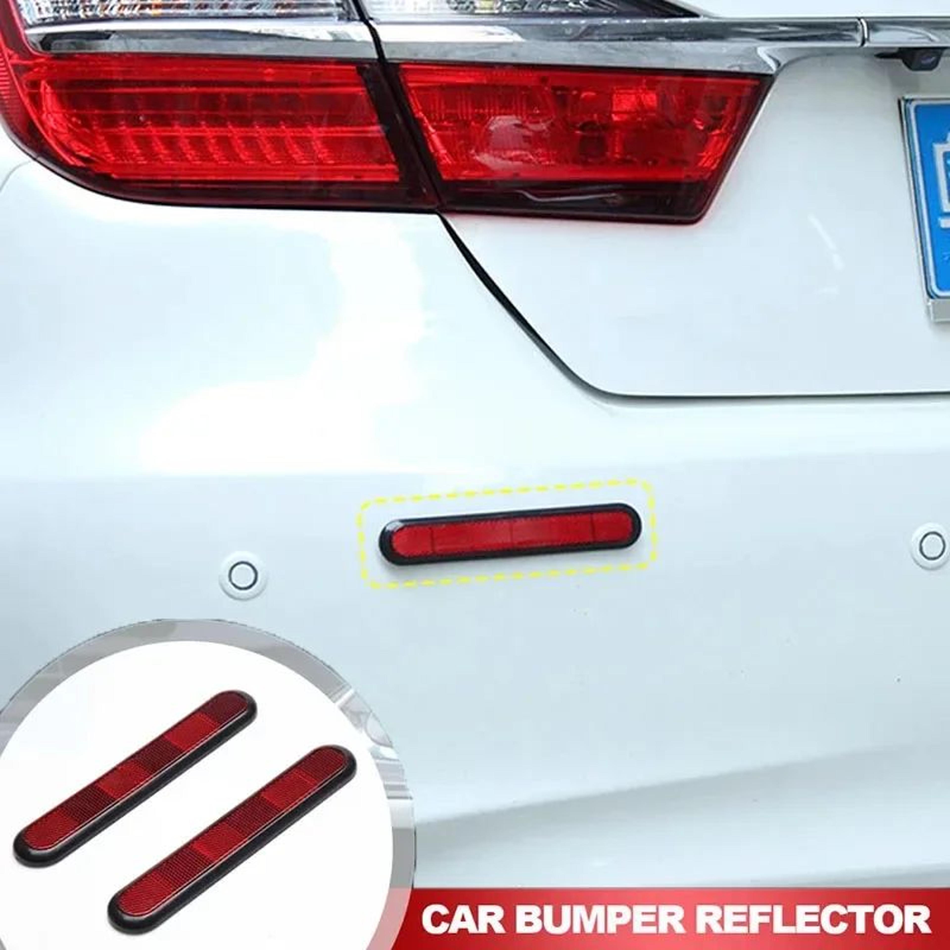 2 pcs reflective car bumper reflectors – universal motorcycle front fork safety reflector stickers for cars, bikes