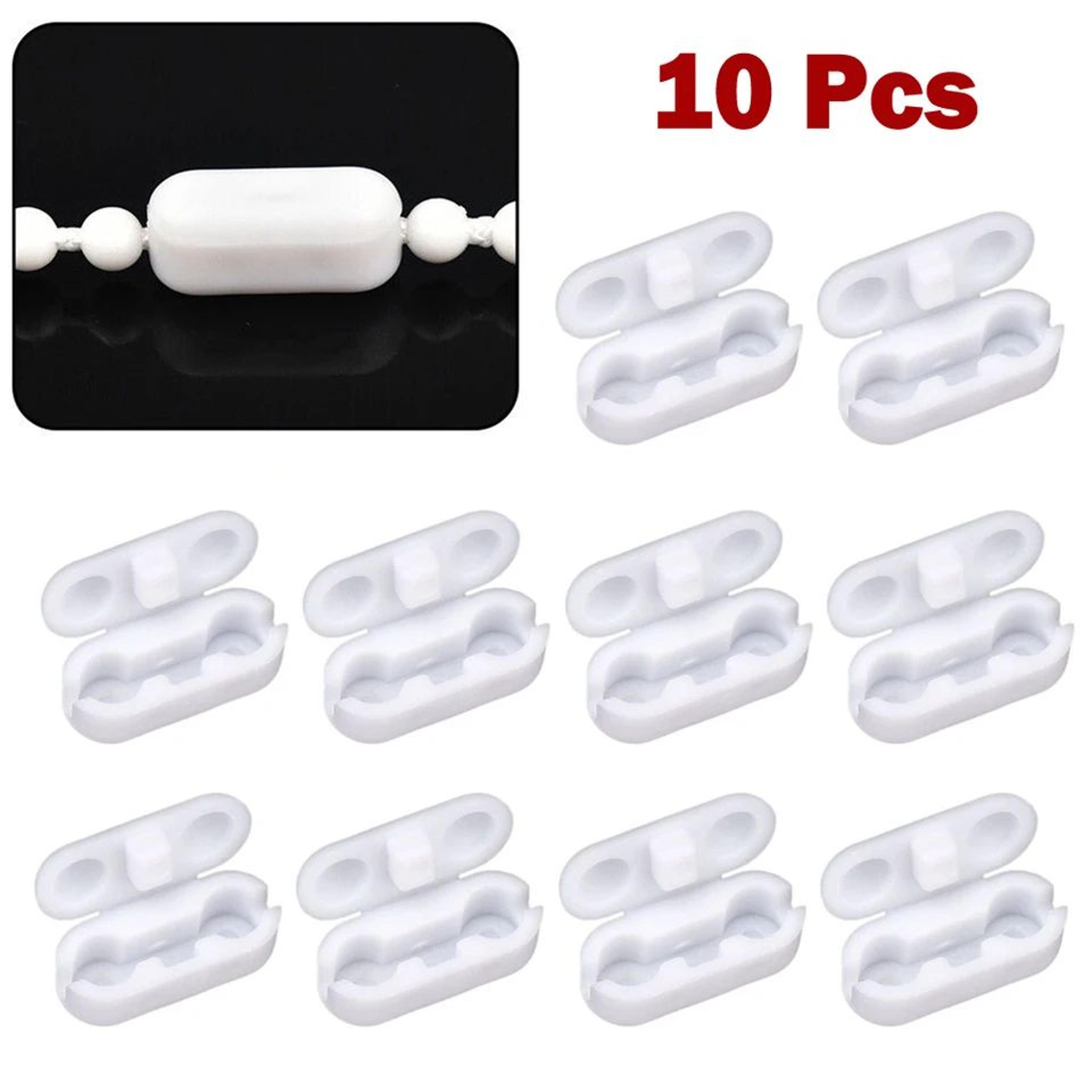 plastic roller blind pull cord chain connectors – vertical blind joiners replacement clips for roman roller curtains