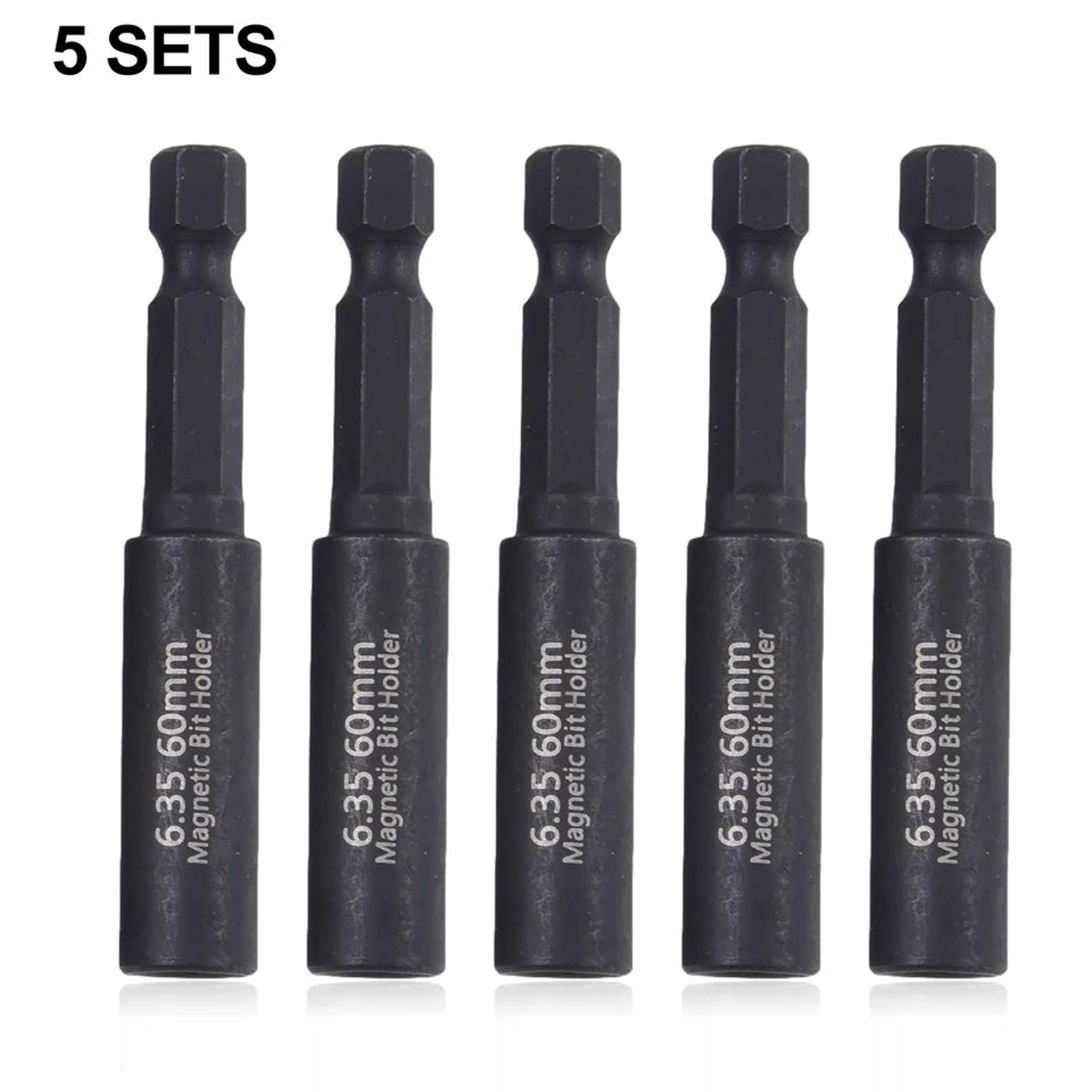 60mm magnetic screwdriver extension bit holder – 1/4 in hex shank drill bit adapter quick change extension