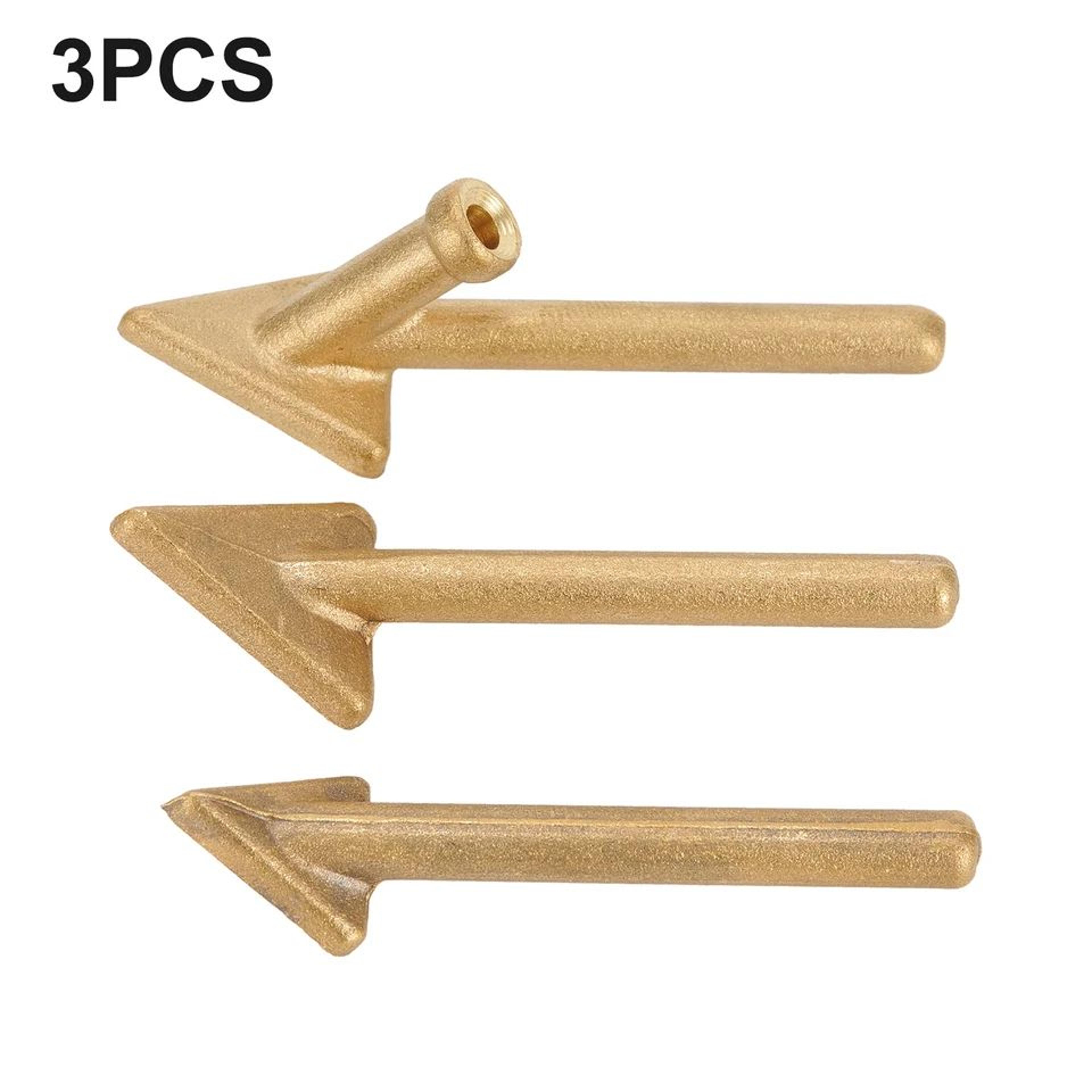 3pcs plastic welder replacement tips – steel 80w soldering iron tips for auto bumper repair, tpo, teo & plastic welding