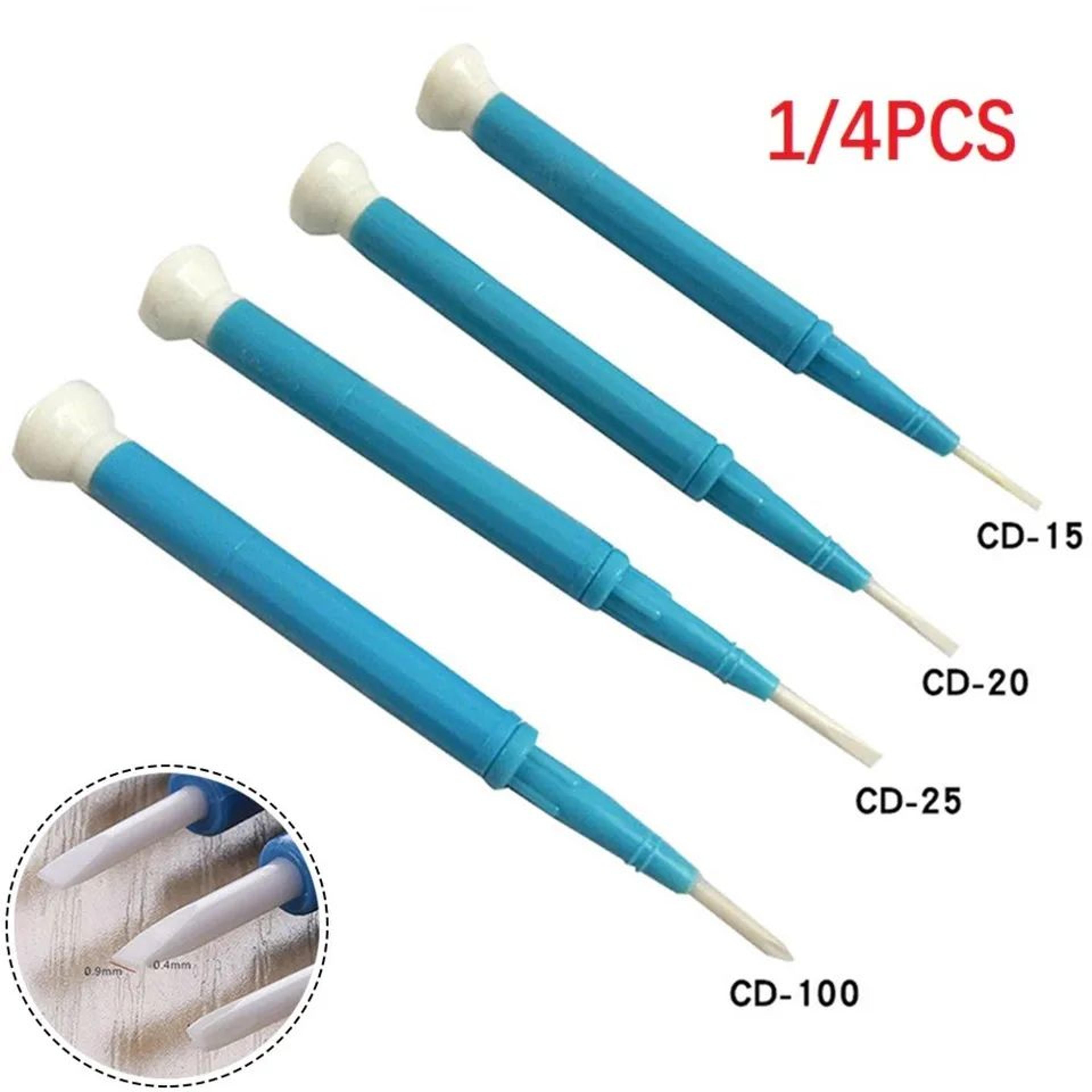 ceramic antistatic non-magnetic precision screwdriver – insulated flat & cross point repair tool cd-15/20/25/100