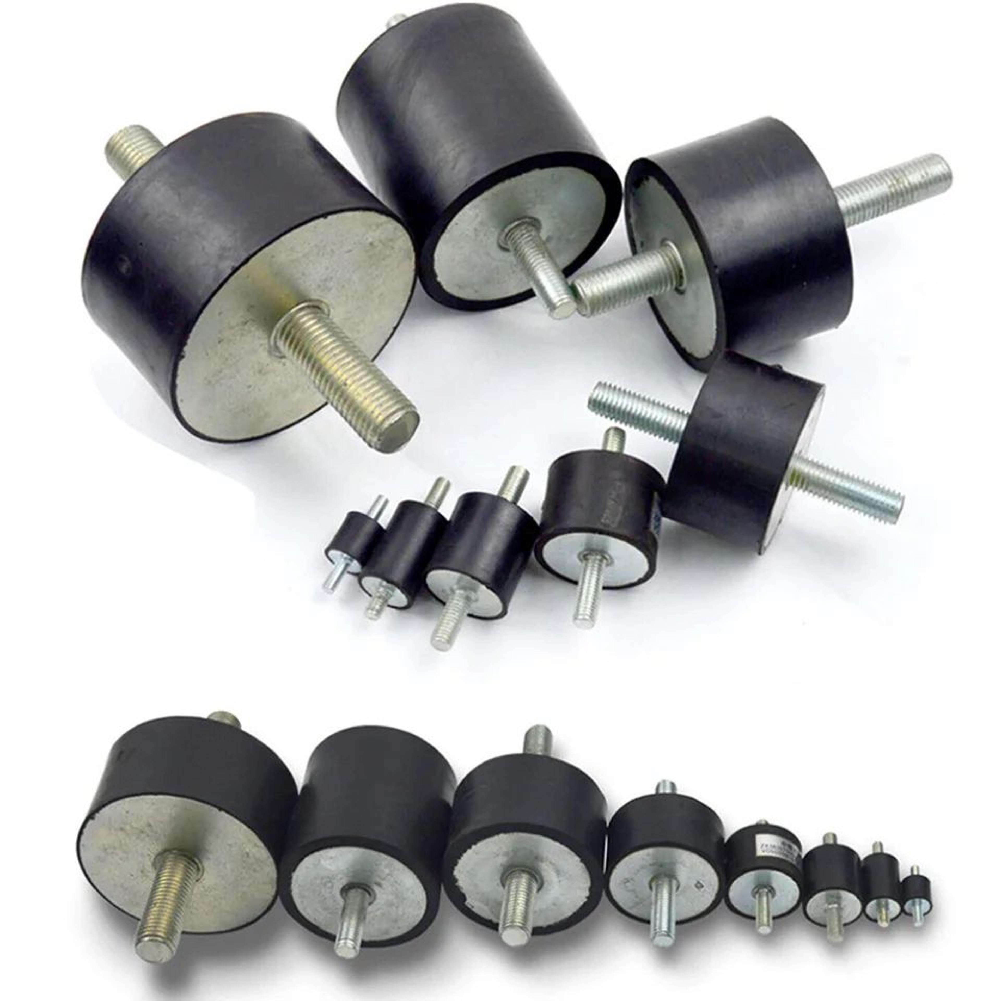 rubber shock mount anti-vibration bobbin isolator – m3 m4 m5 m6 metal damper for pumps, compressors & generators