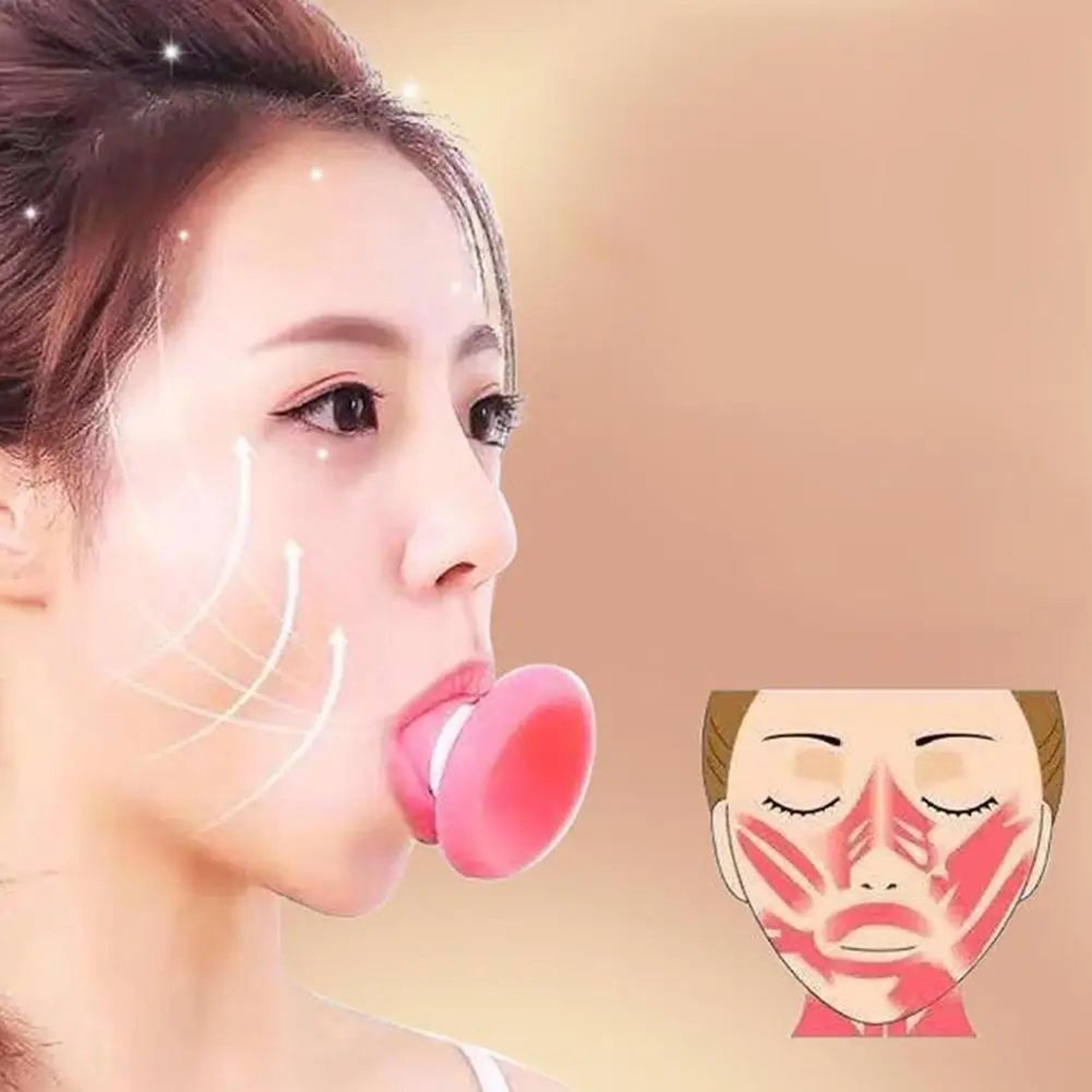 silicone facial massager & face trainer – v face lifting tool for jawline shaping, facial toning & skin tightening