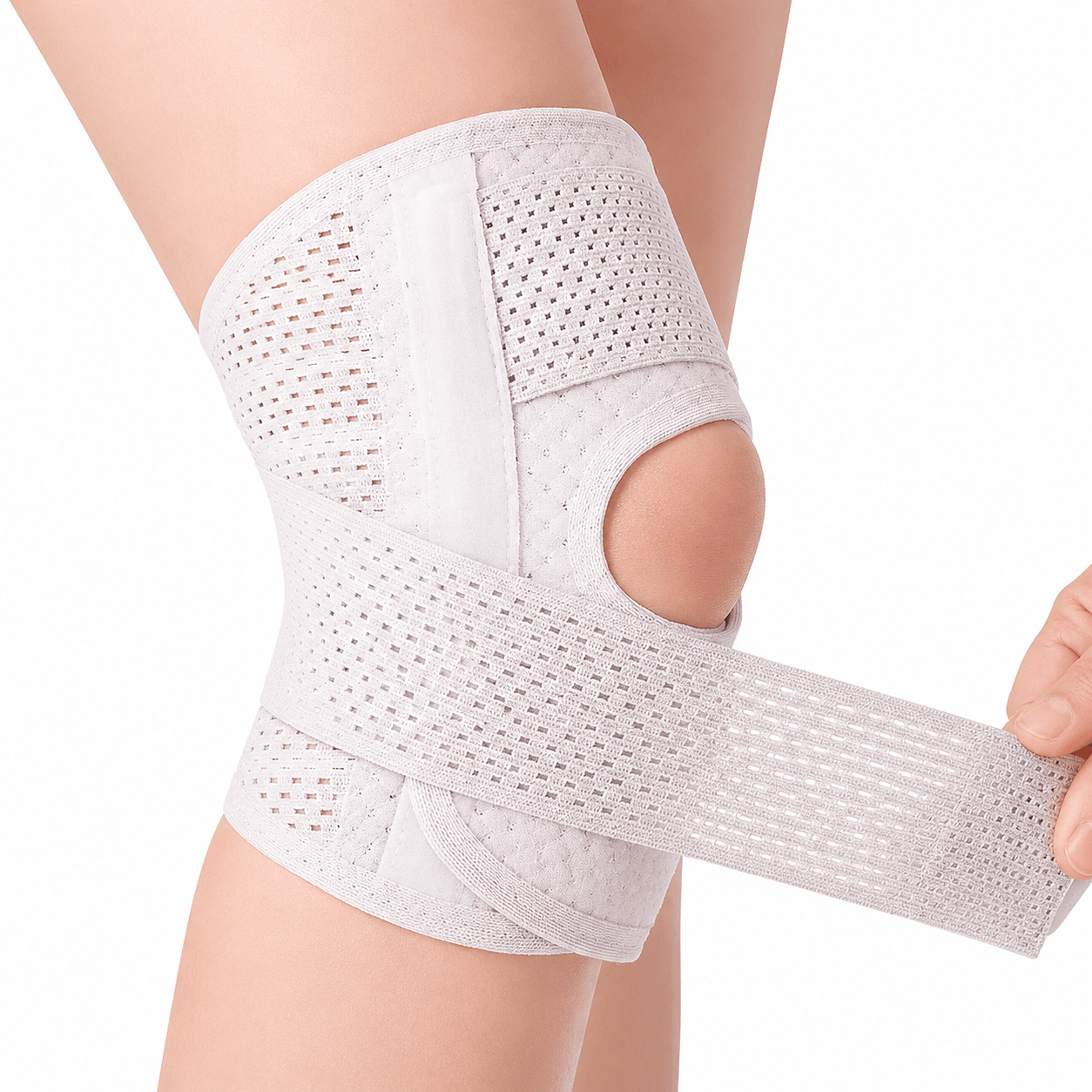 adjustable knee brace with side stabilizers – knee support for meniscus tear, arthritis, joint pain & sports recovery