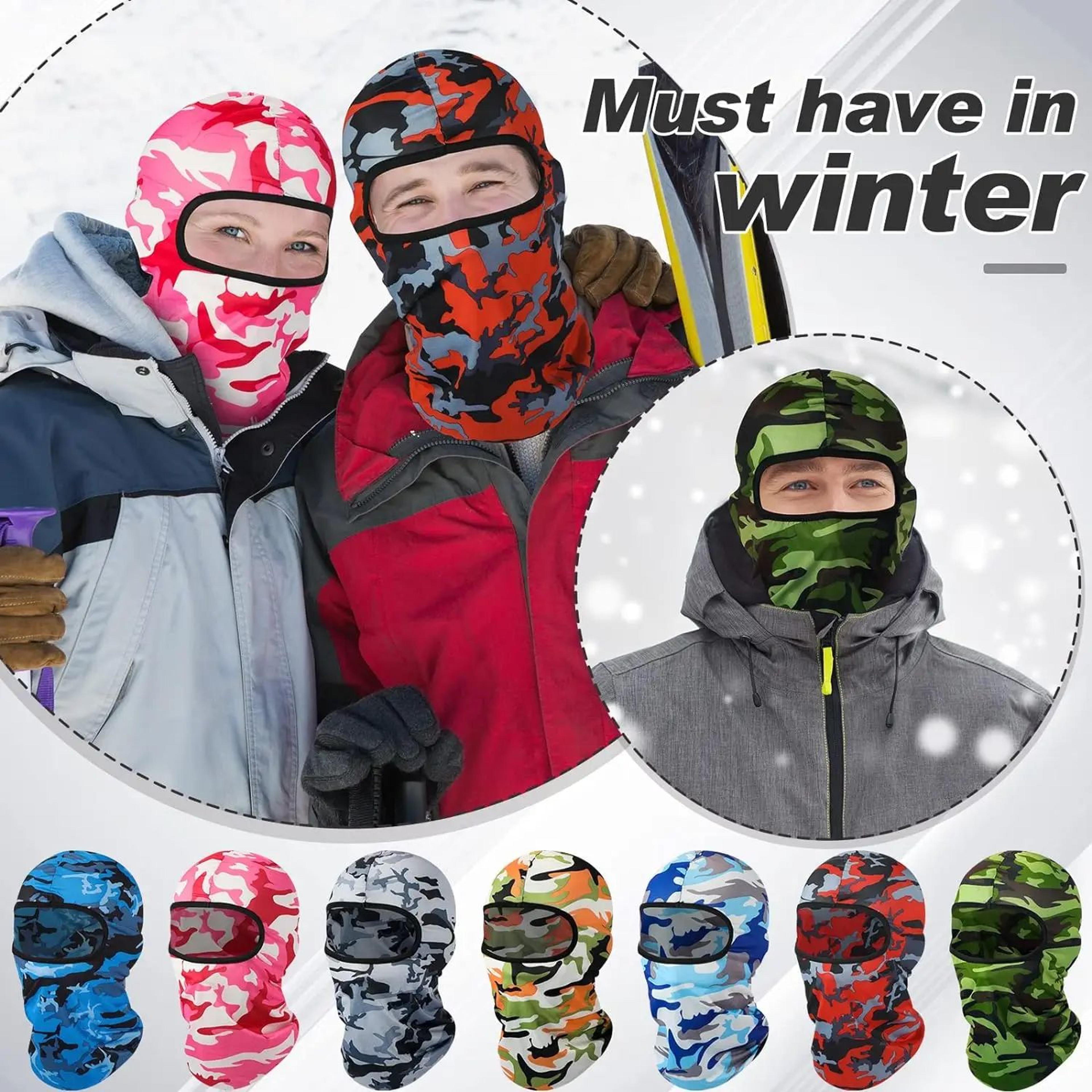 winter balaclava face mask – uv protection ski mask helmet liner windproof cycling hood for men & women