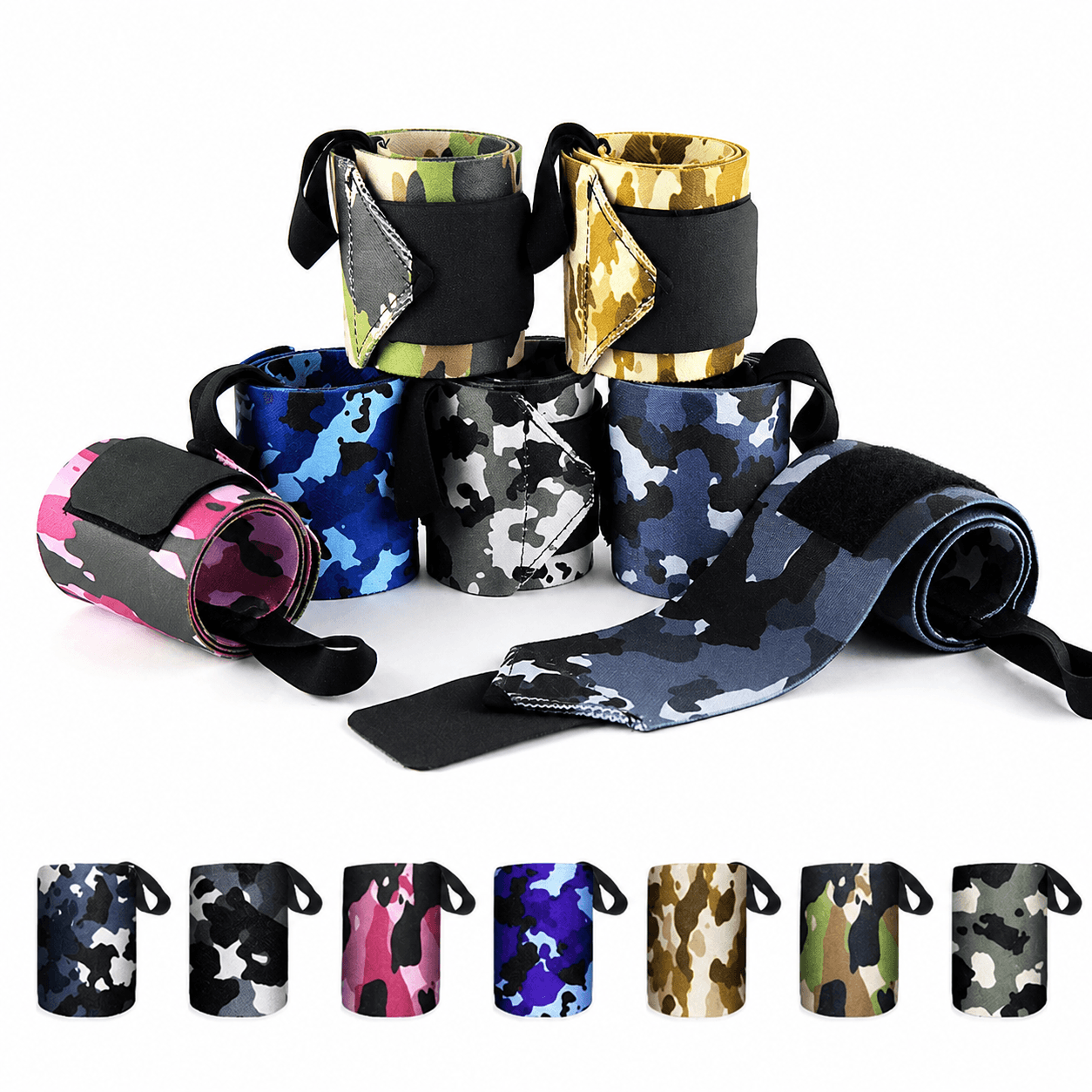 adjustable camouflage wrist support strap – elastic gym wrist wrap for weightlifting, fitness training & hand support