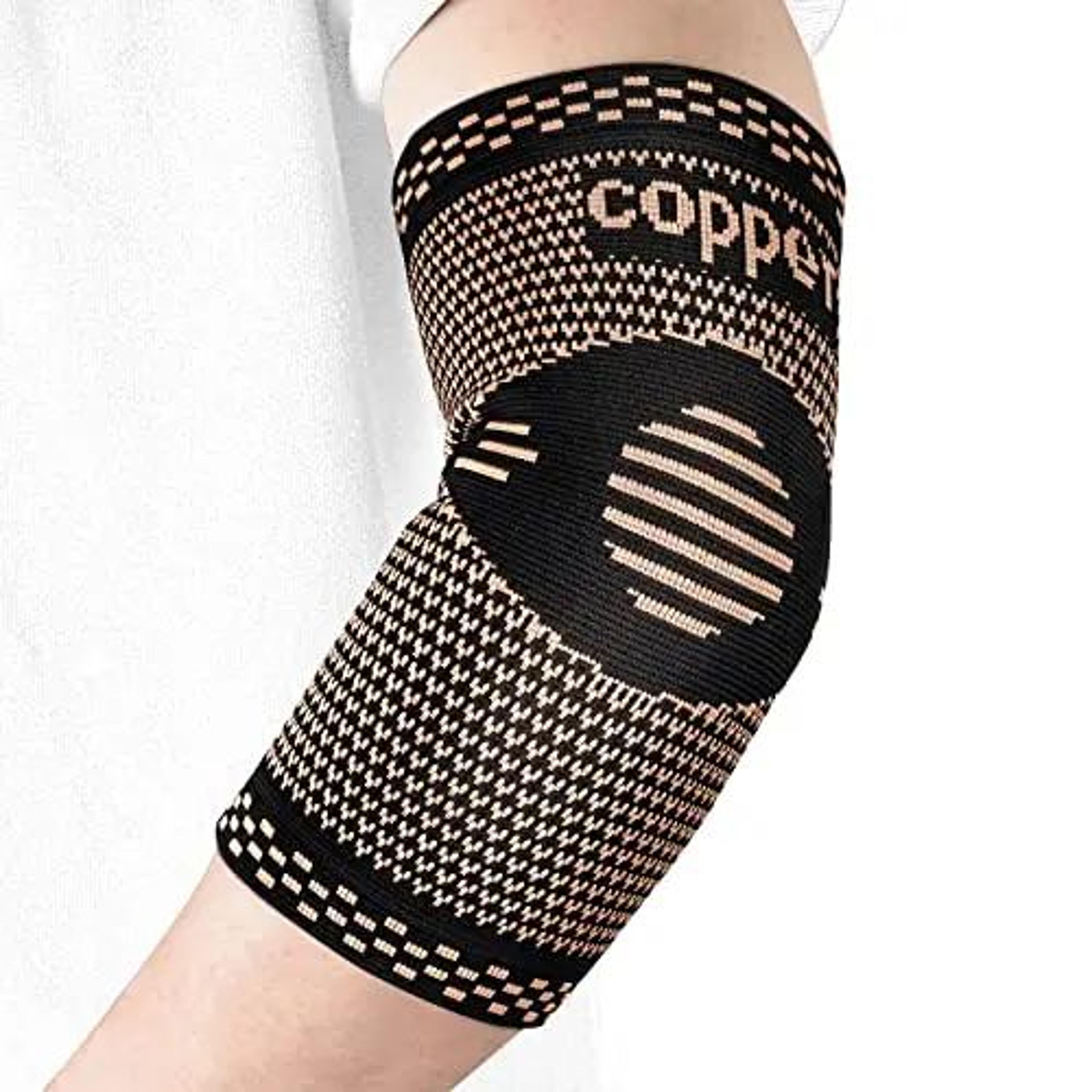 copper elbow compression sleeve – tennis & golf elbow brace for tendonitis, arthritis, joint support & recovery