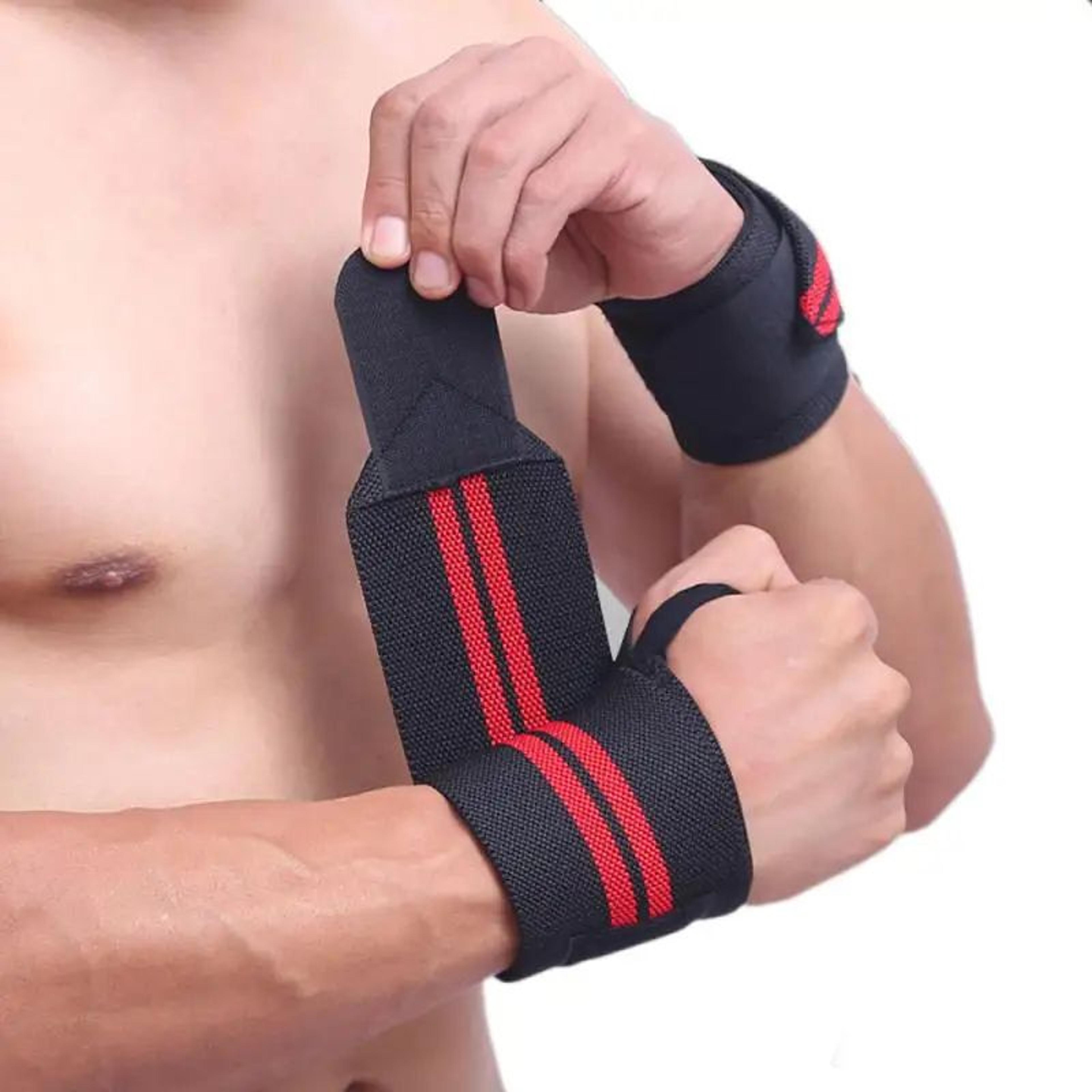 weight lifting wrist wraps – adjustable breathable wrist support straps for gym, powerlifting & strength training