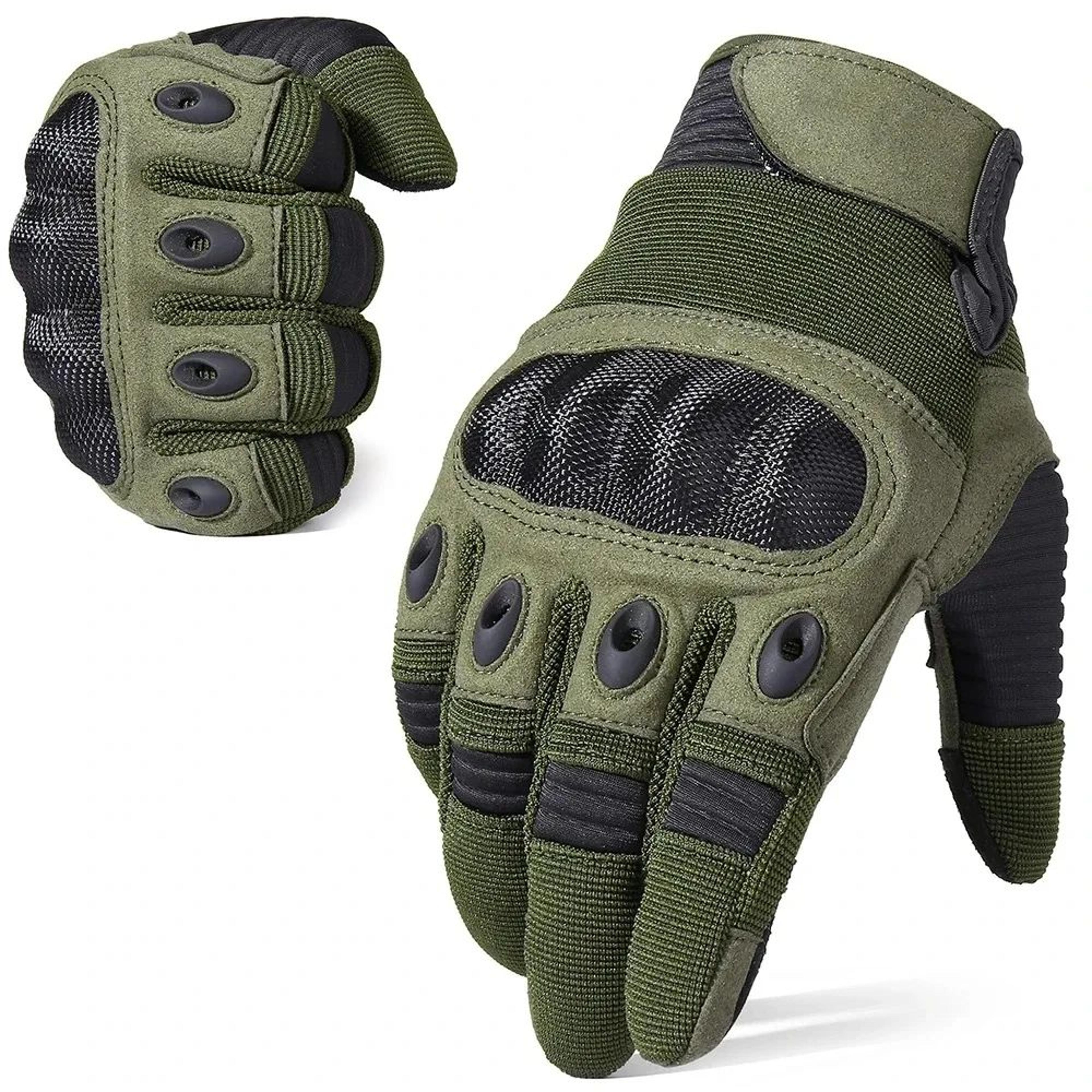 men's tactical gloves – full finger touchscreen motorcycle gloves with hard shell protection & padded palm