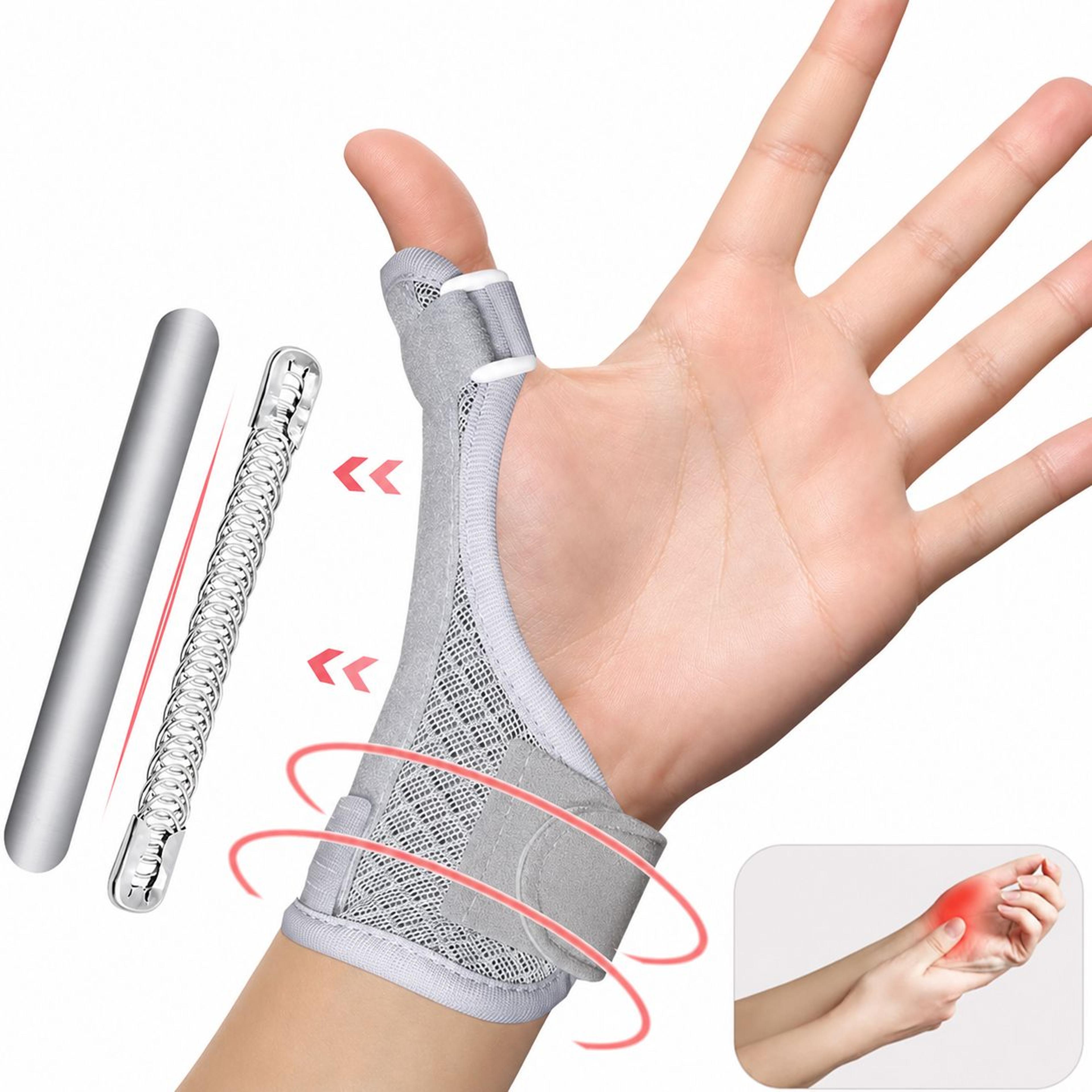 adjustable thumb splint brace – thumb & wrist stabilizer support for trigger thumb, arthritis, sprains & carpal tunnel