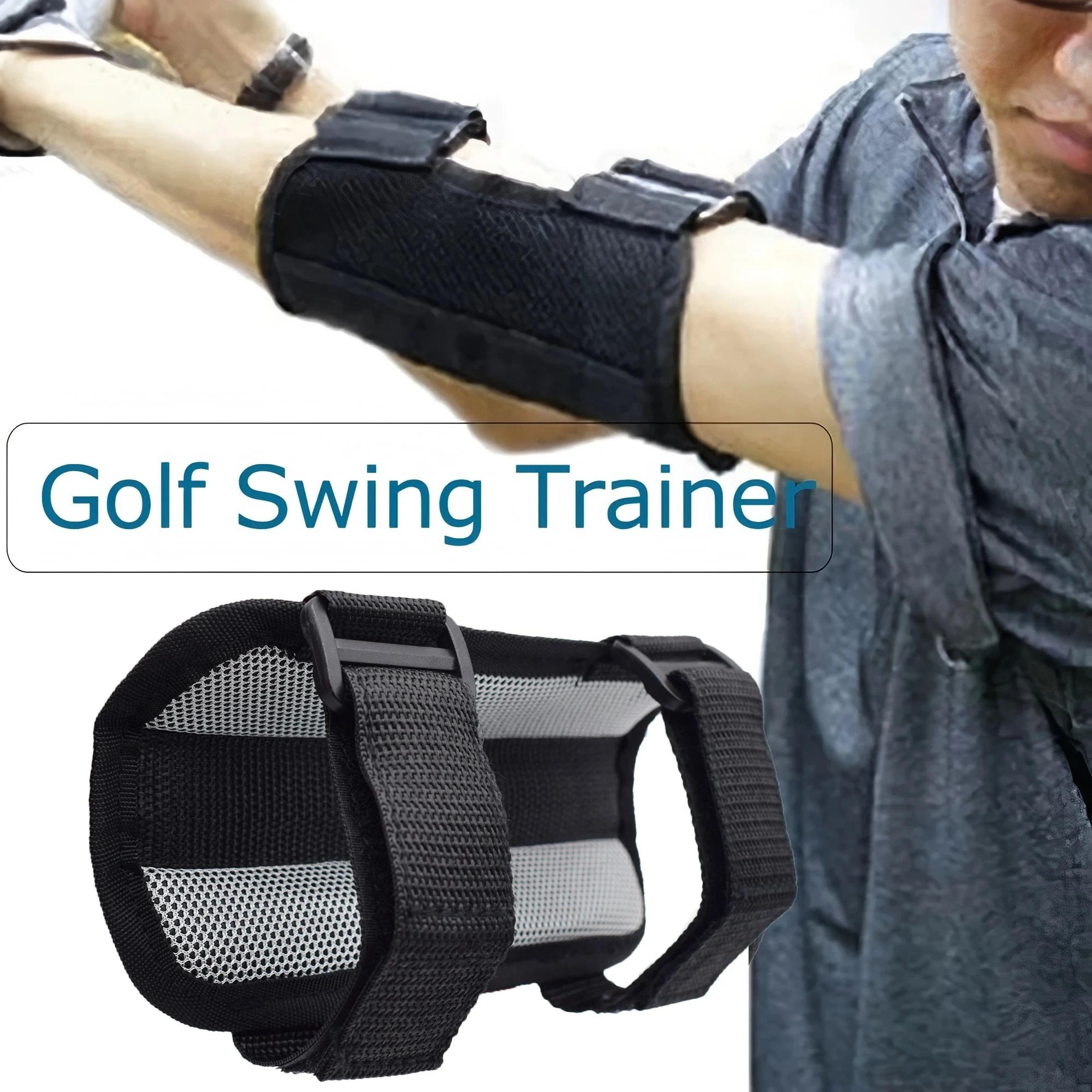 1pc golf swing trainer elbow straight arm training aid – golf swing practice corrector for beginners