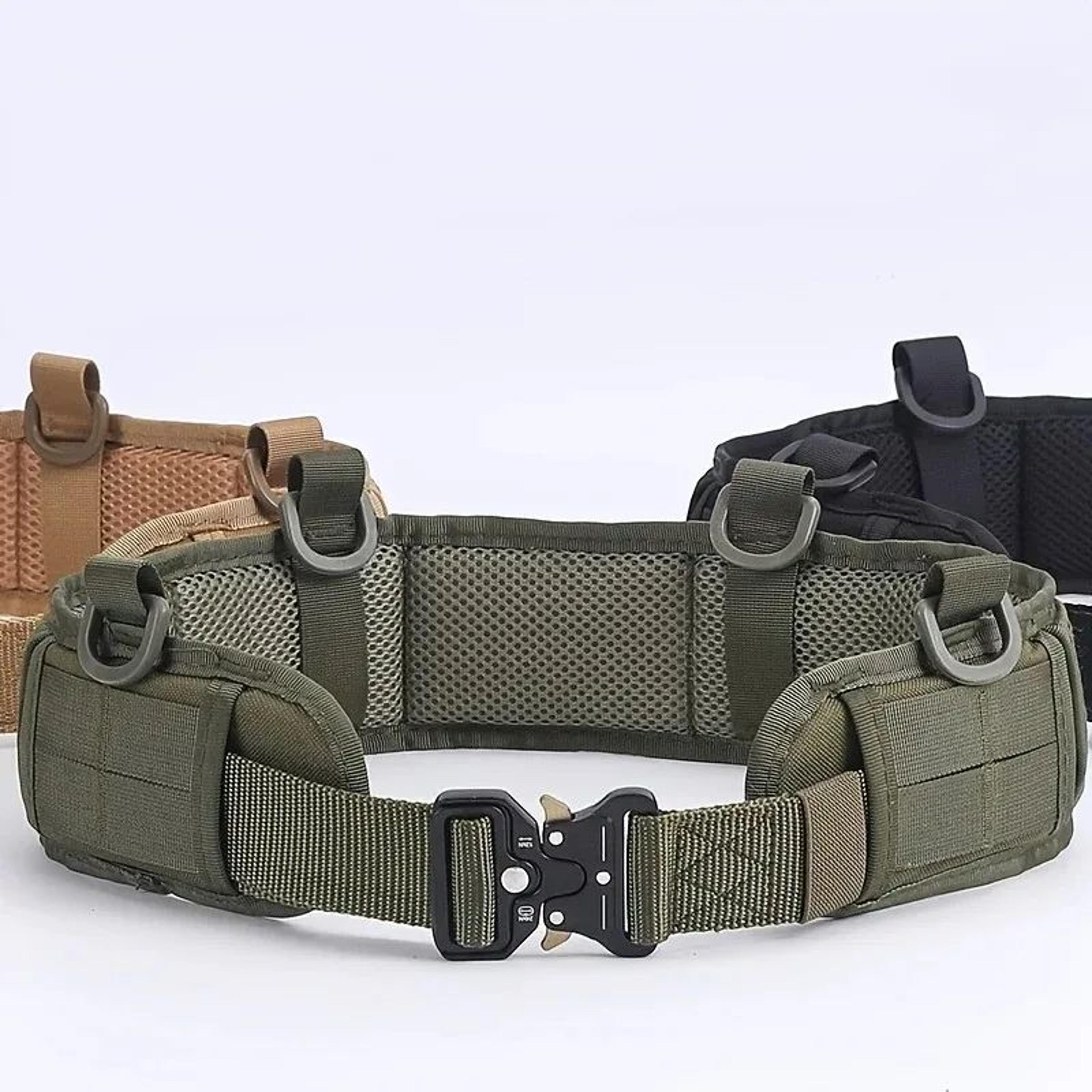 ultra-breathable tactical waist belt – durable oxford nylon quick-adjust edc belt for hiking, camping & outdoor gear