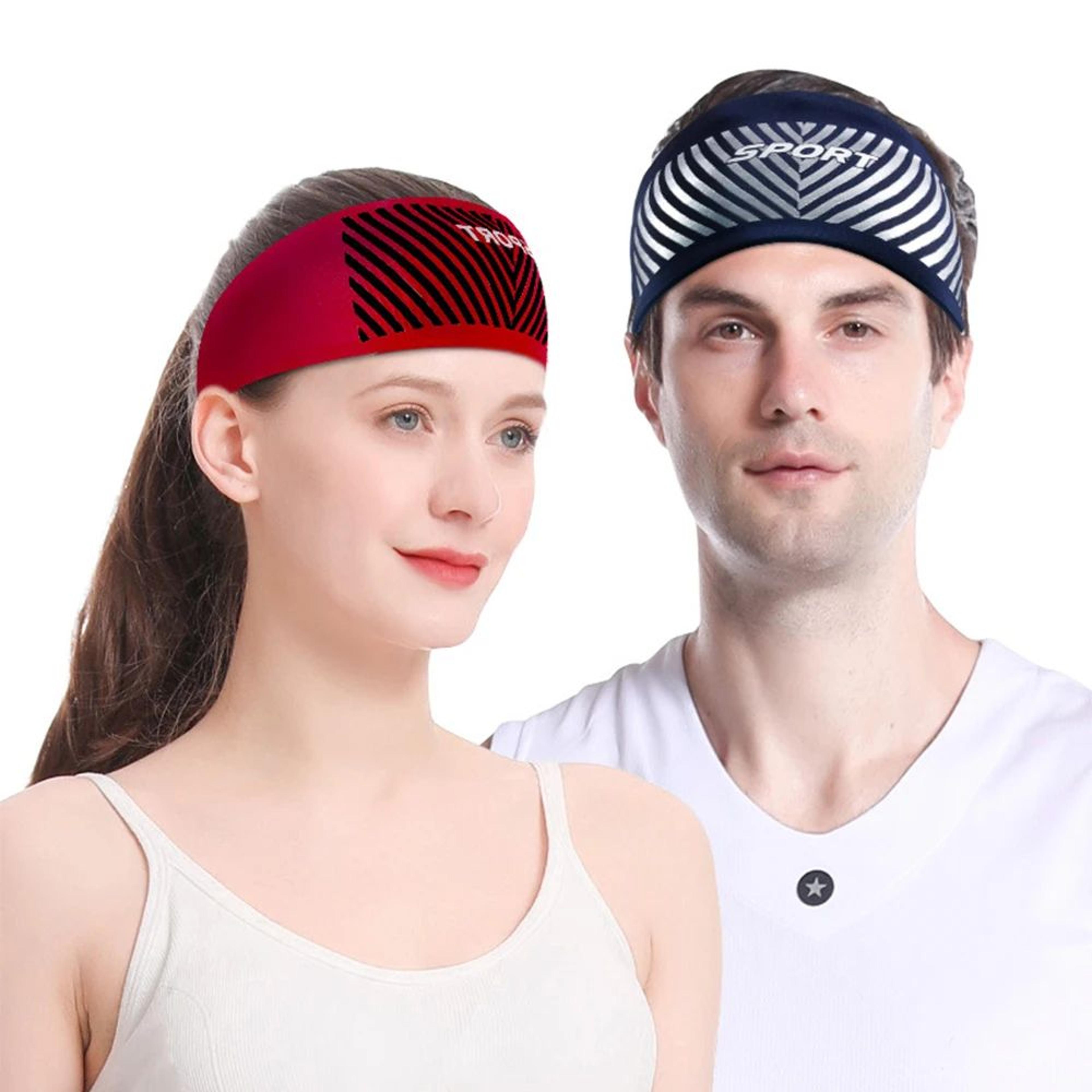 absorbent sports sweat headband – moisture wicking elastic hair band for running, cycling, gym, yoga men & women