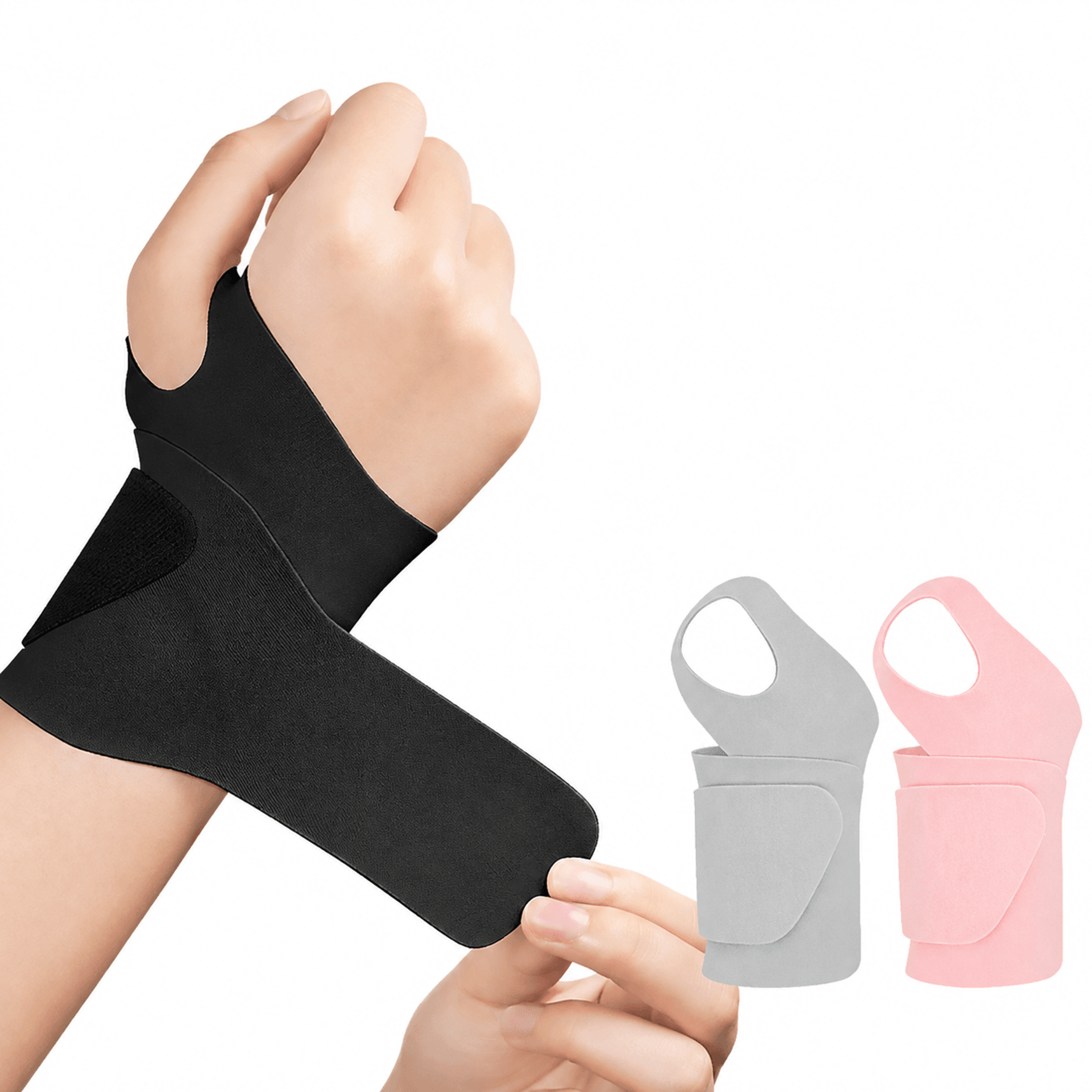 aolikes ultra thin wrist brace wrap – adjustable wrist support for basketball, tennis, badminton & fitness