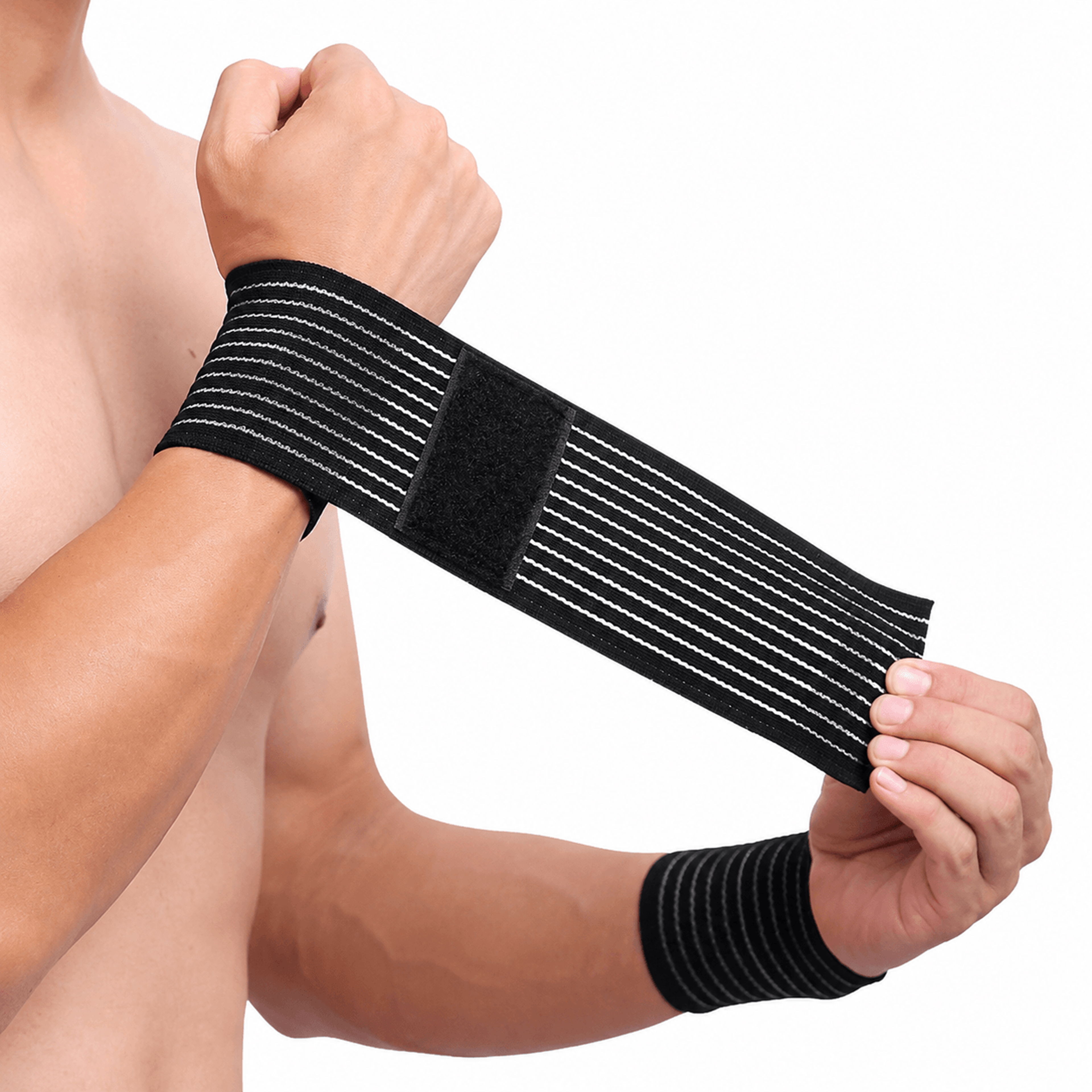 1pc cotton elastic wrist brace wrap – adjustable carpal tunnel hand support for gym, sports & daily use
