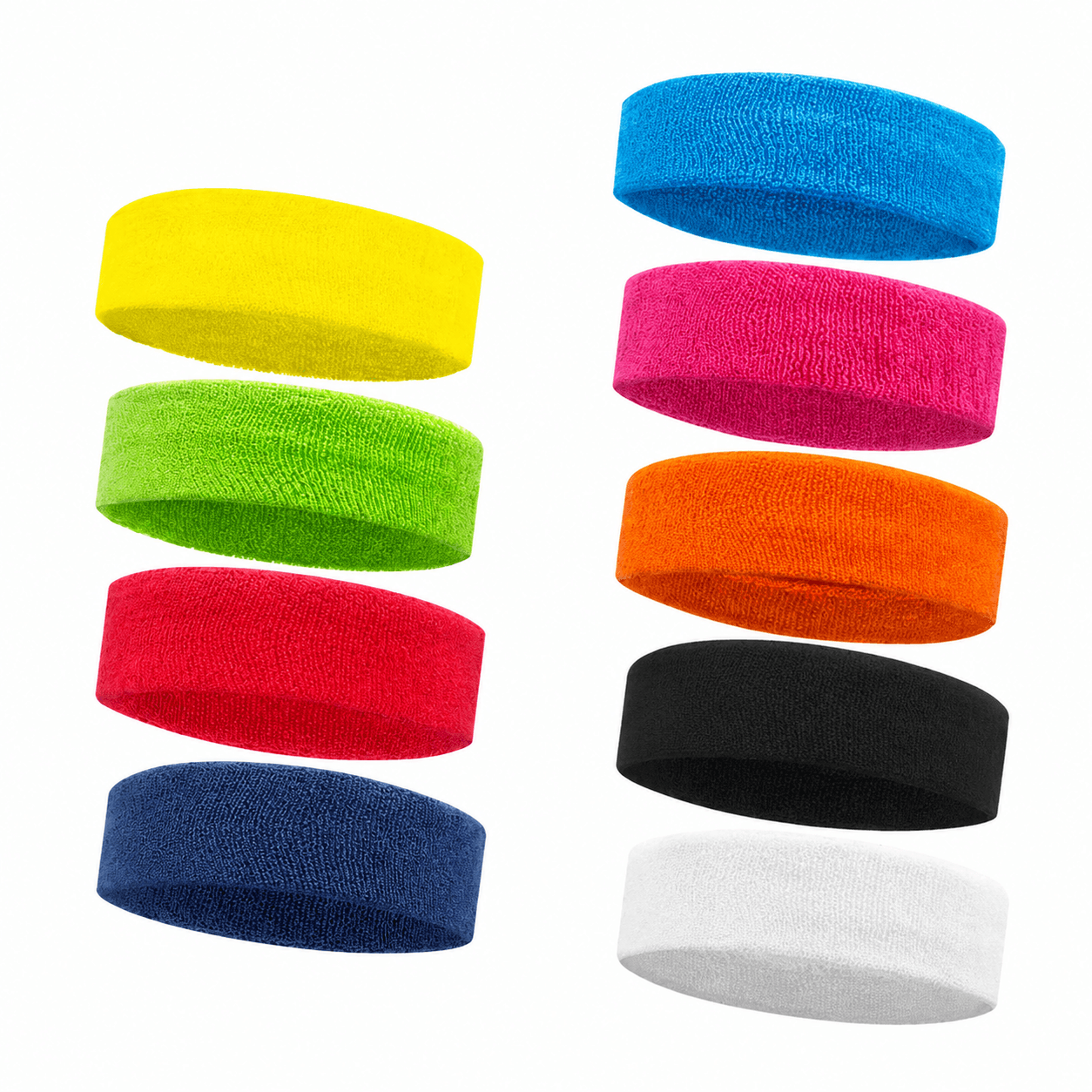 cotton sports sweat headband – breathable sweat-wicking hair band for running, yoga, tennis & basketball
