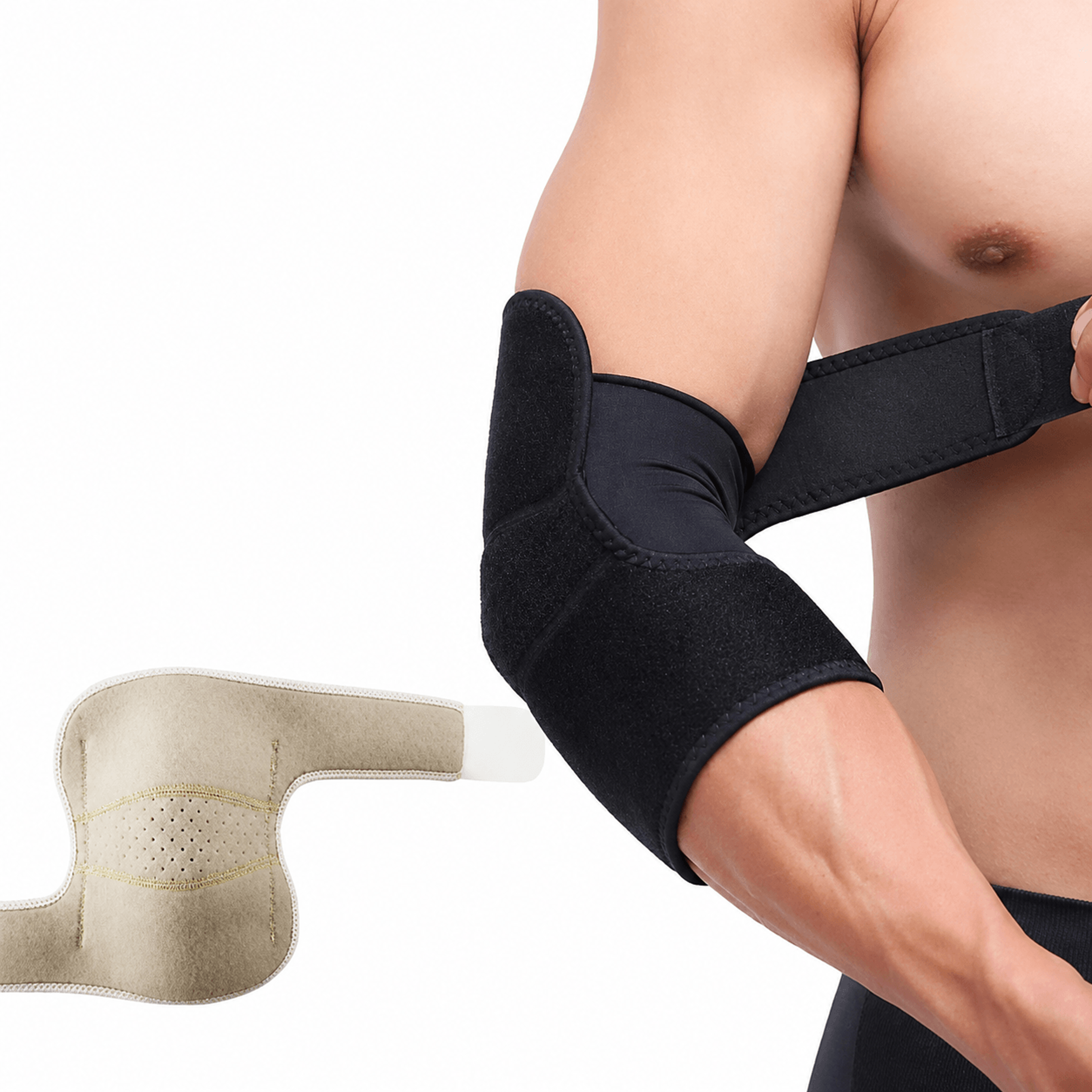 1pc adjustable elbow brace support wrap – tennis & golfer's elbow compression strap for arthritis pain relief