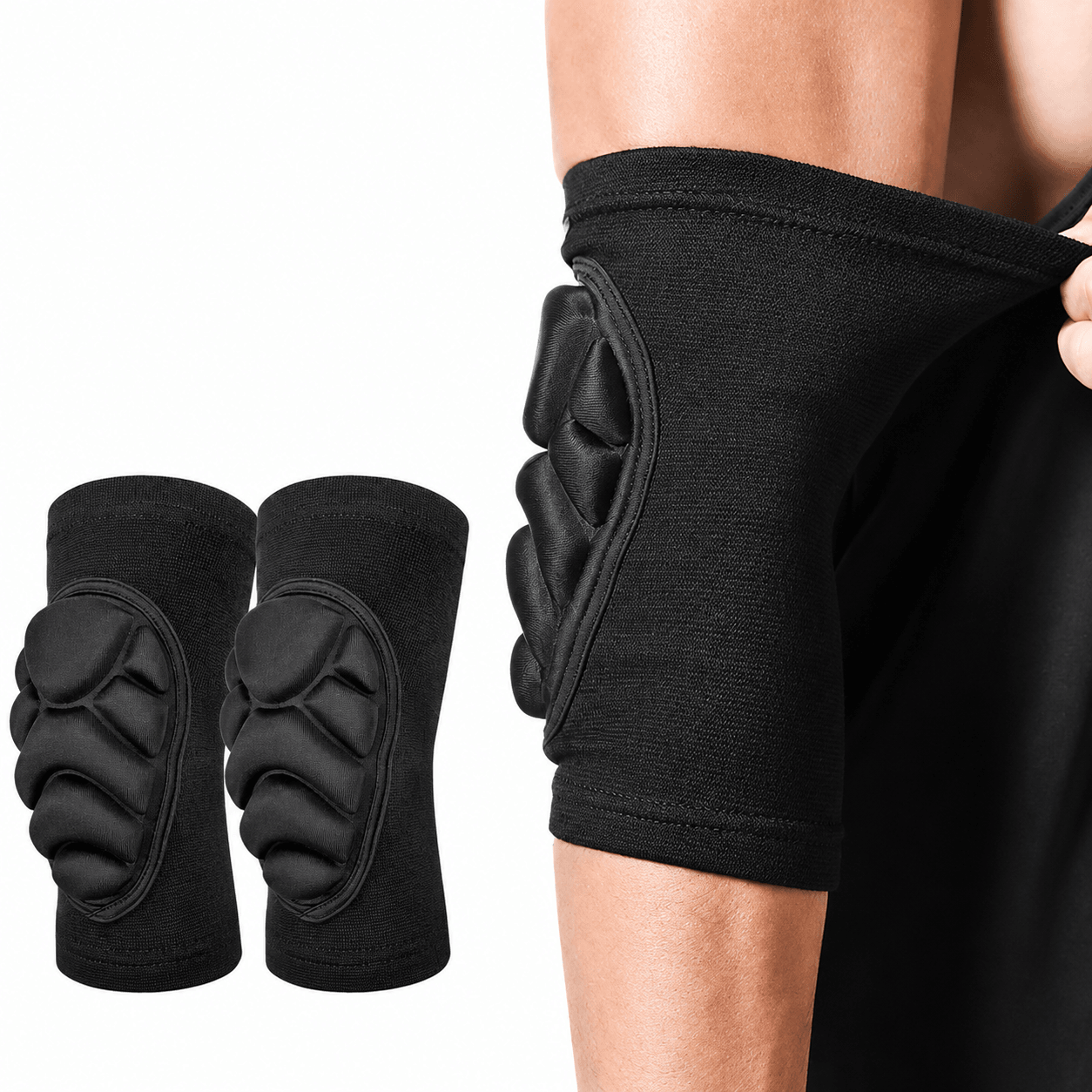 1 pair foam elbow pads – anti-collision sports elbow protectors for skating, volleyball, cycling & street dance