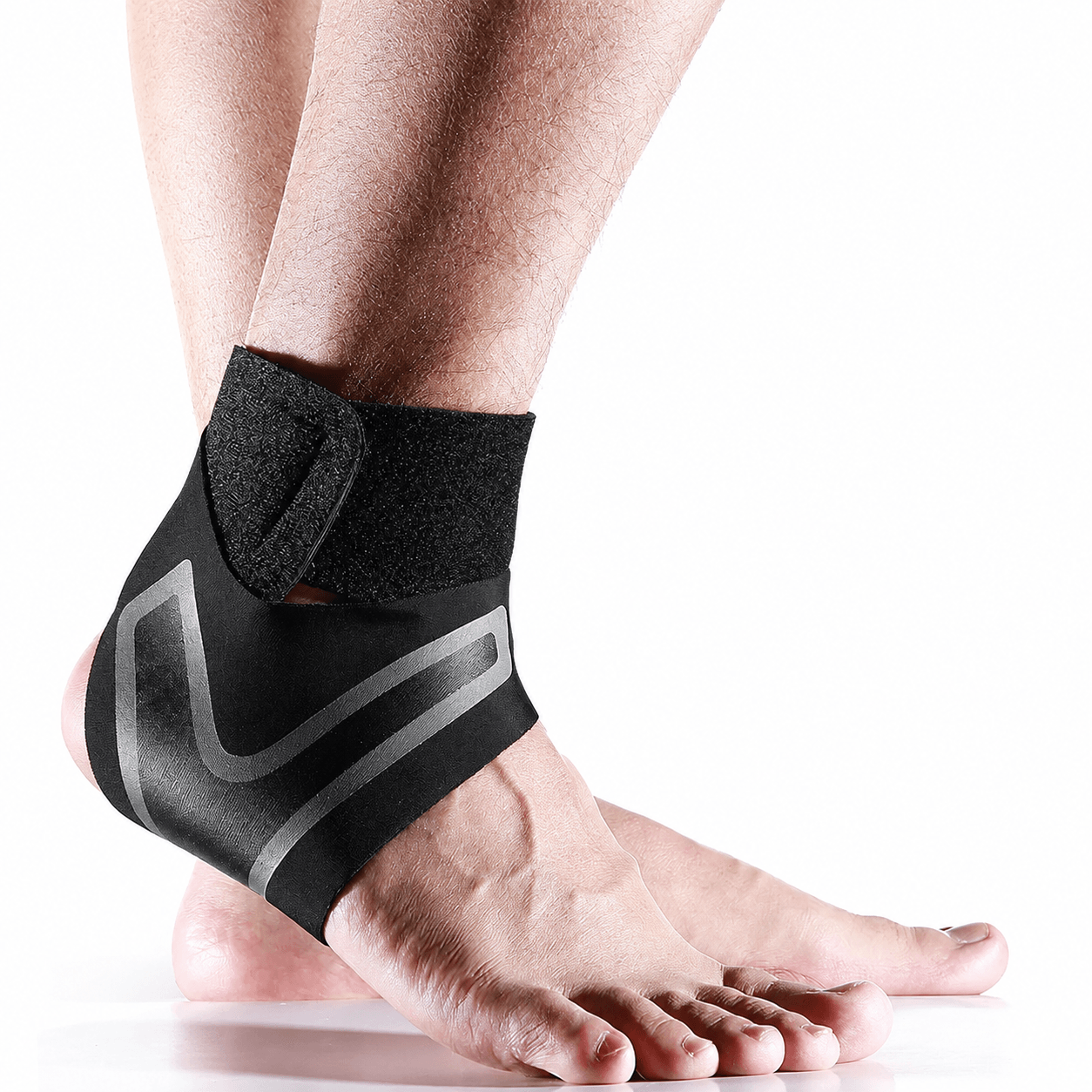adjustable ankle support brace – elastic compression foot wrap for sprain recovery, sports & fitness protection