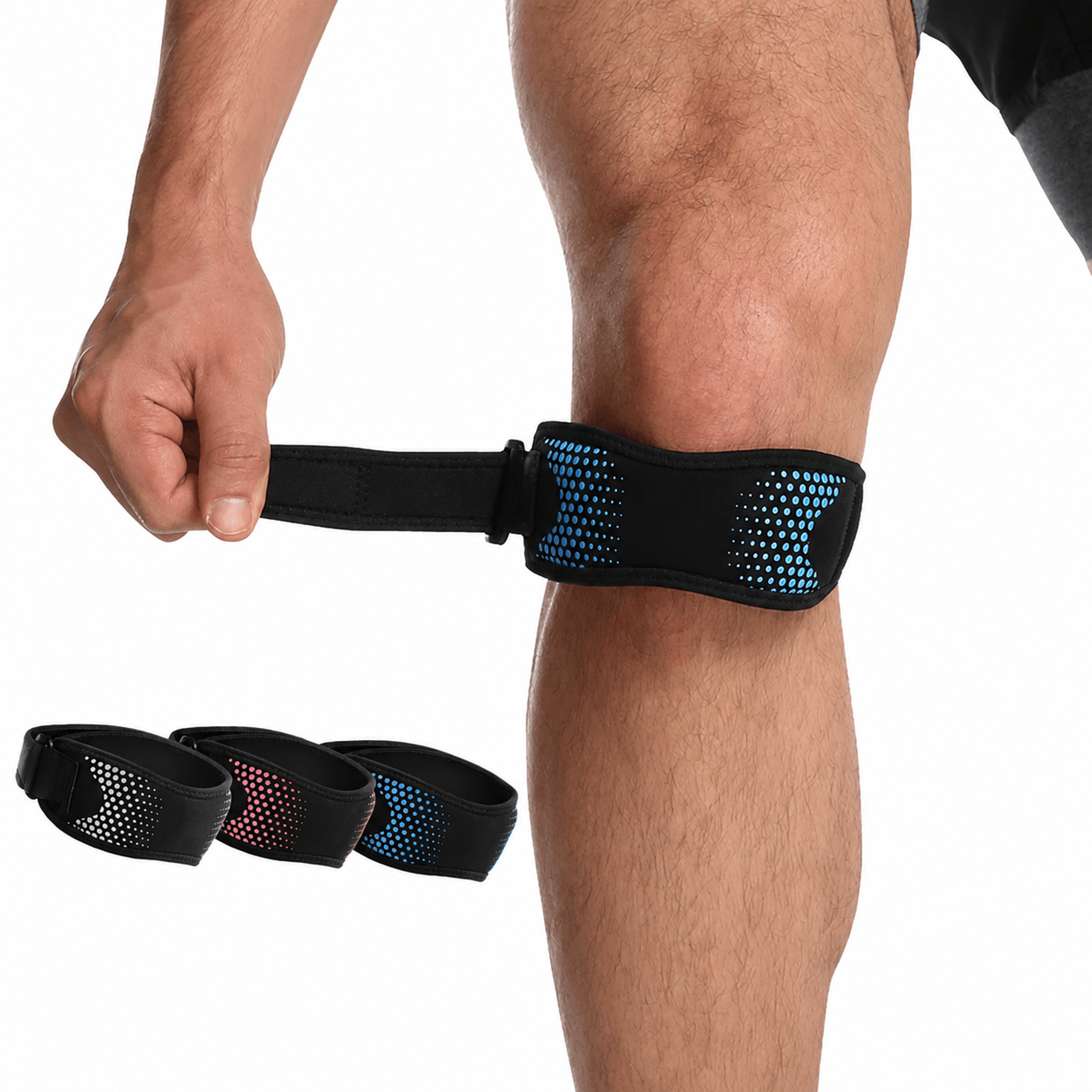 1pc adjustable knee pad patella stabilizer brace – knee support for running, basketball, hiking & sports pain relief