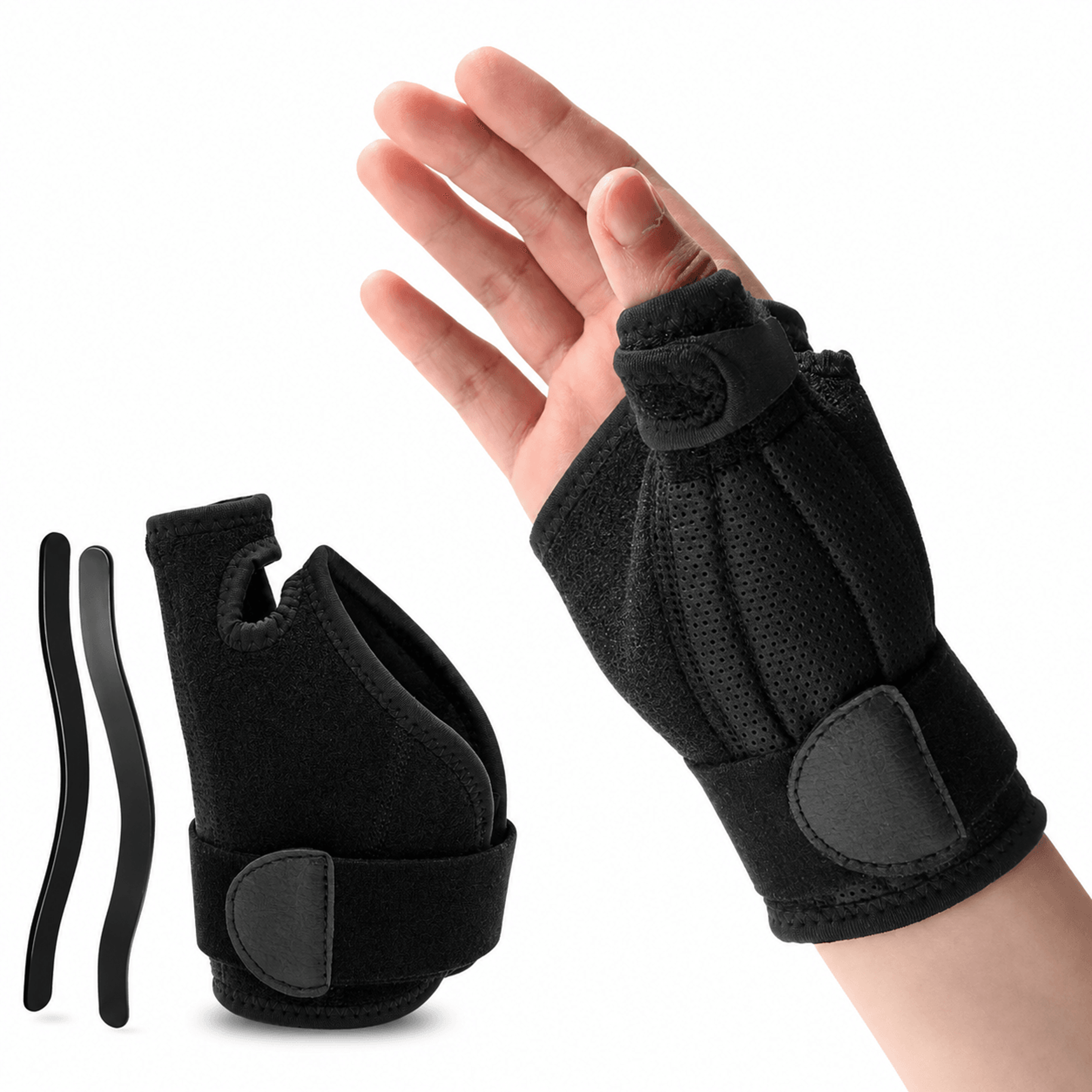 1pc adjustable wrist & thumb brace with splint – wrist stabilizer support for sprains, tendonitis & carpal tunnel relie