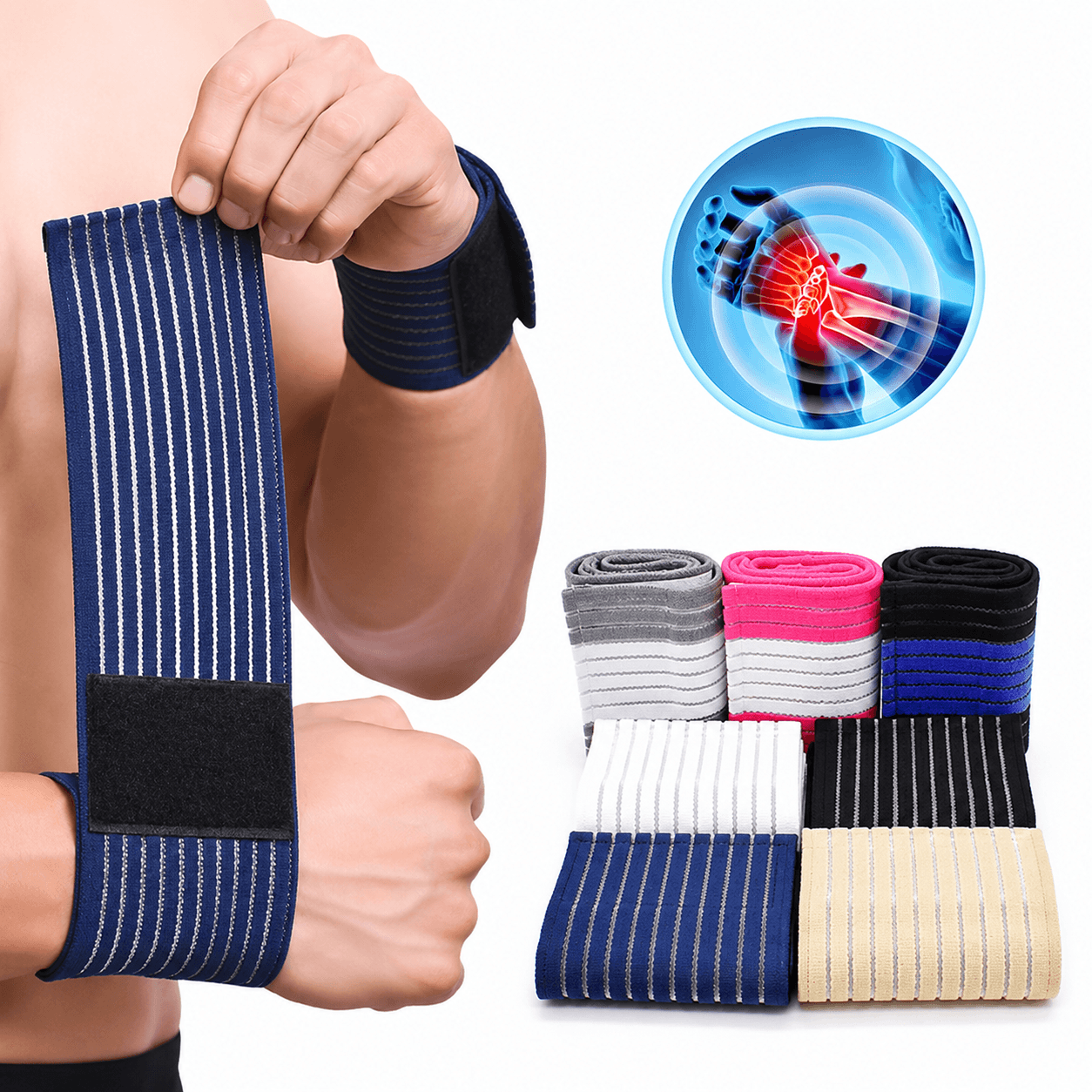 adjustable carpal tunnel wrist wrap braces – breathable fitness wrist support for sports, gym & daily pain relief