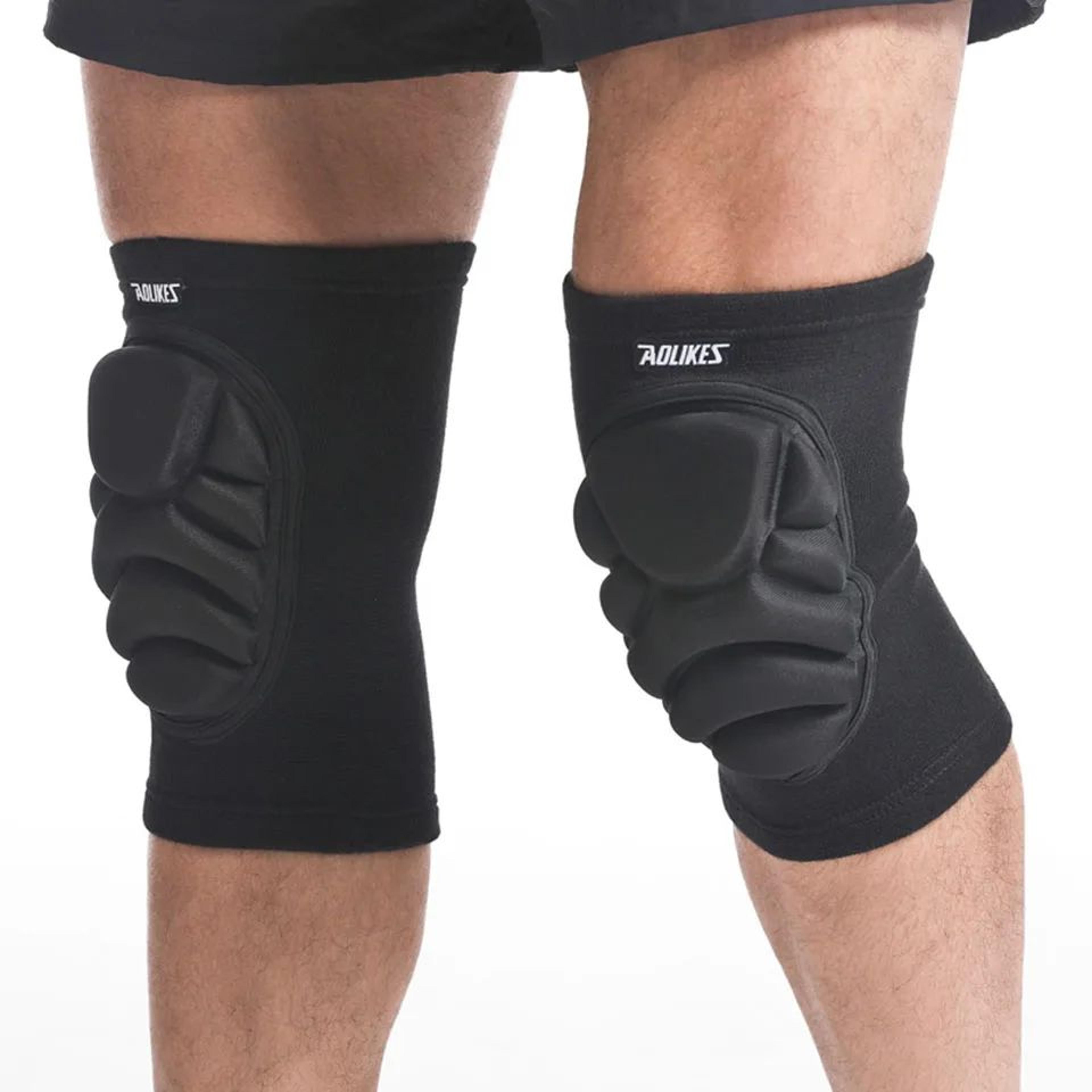 1 pair anti-slip eva foam knee pads – volleyball, football & dance knee support sleeves for men & women