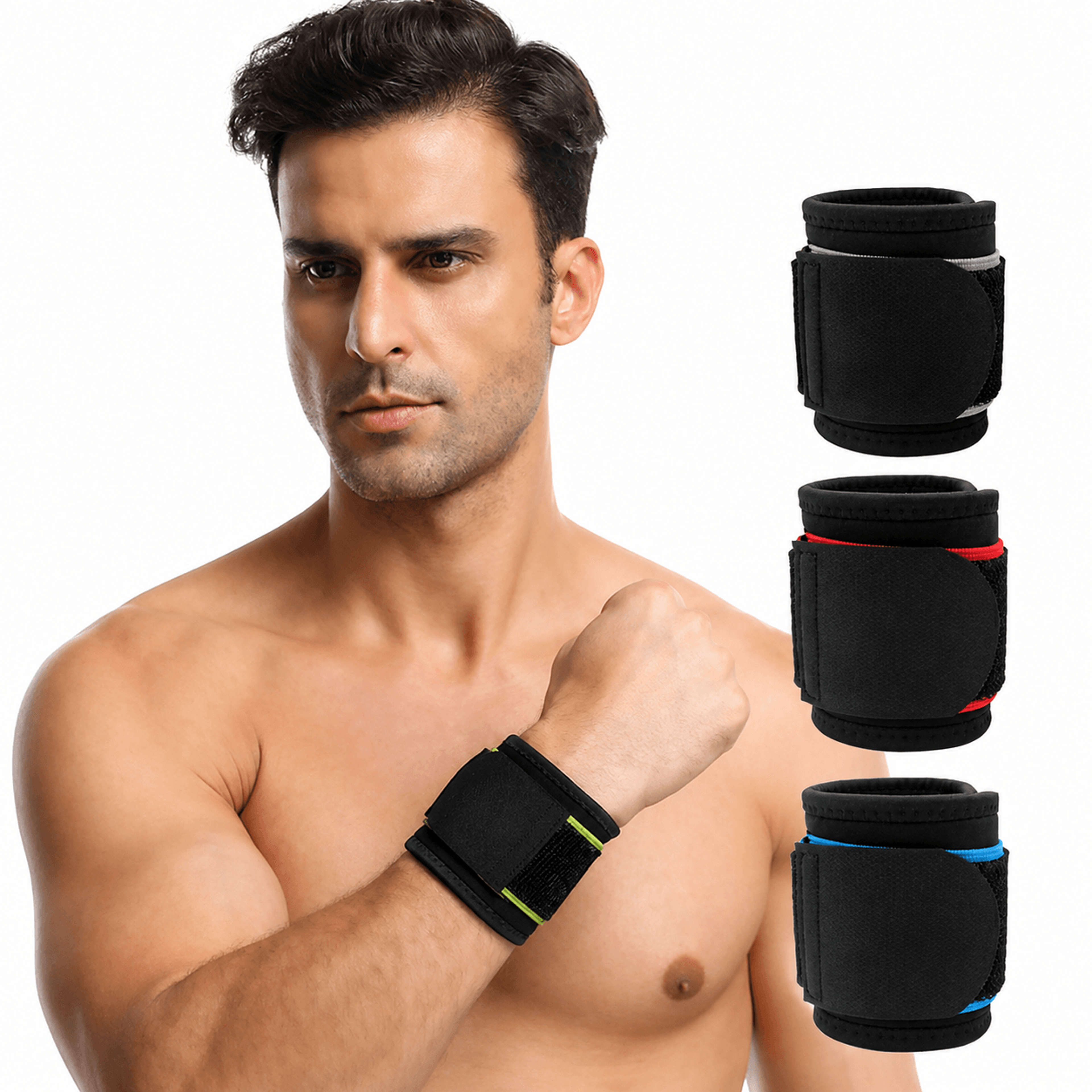 1pc adjustable sports wrist brace support wrap – compression wristband for gym, weightlifting, fitness & daily protecti