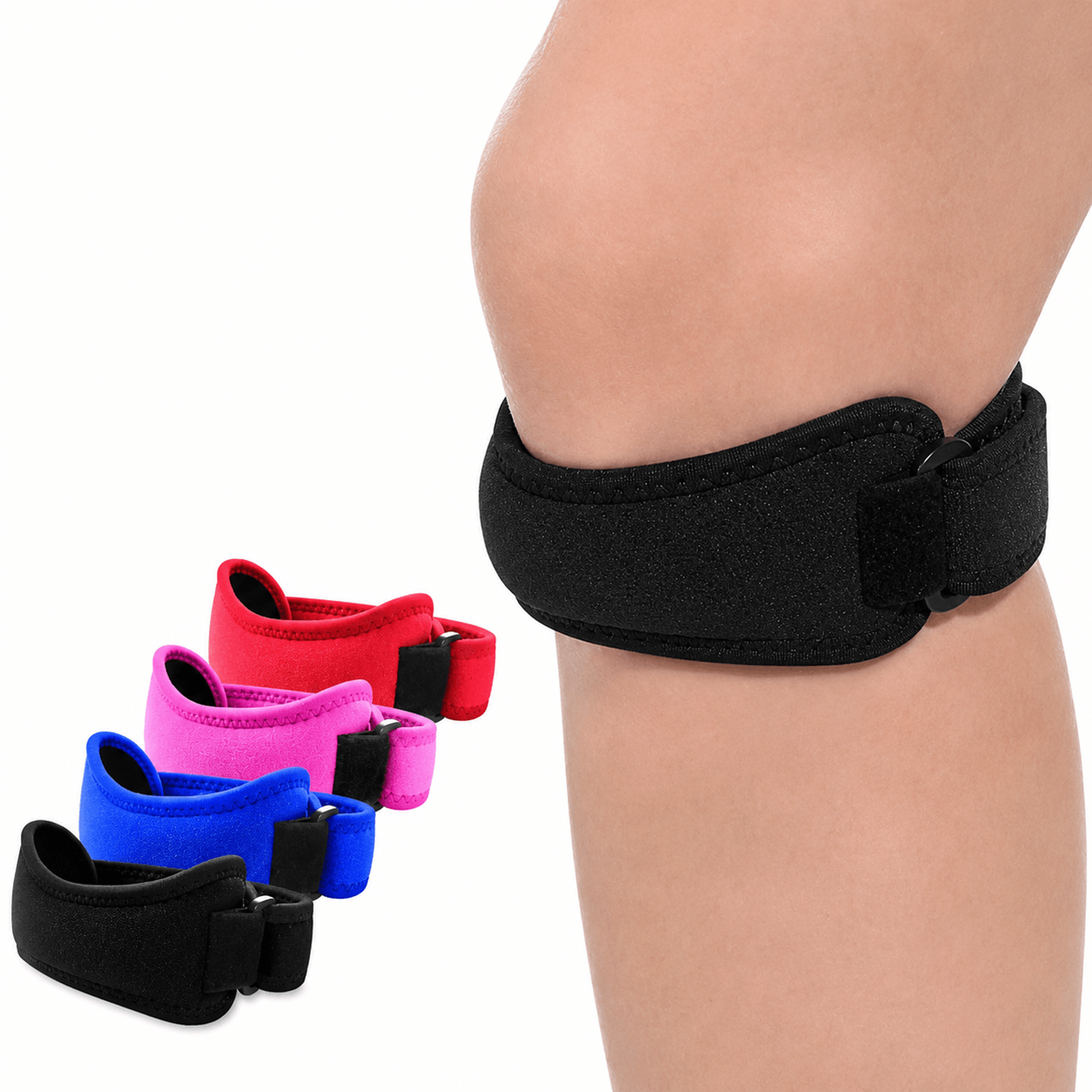 1pc sports patella knee brace strap – adjustable knee support for basketball, volleyball, running & fitness