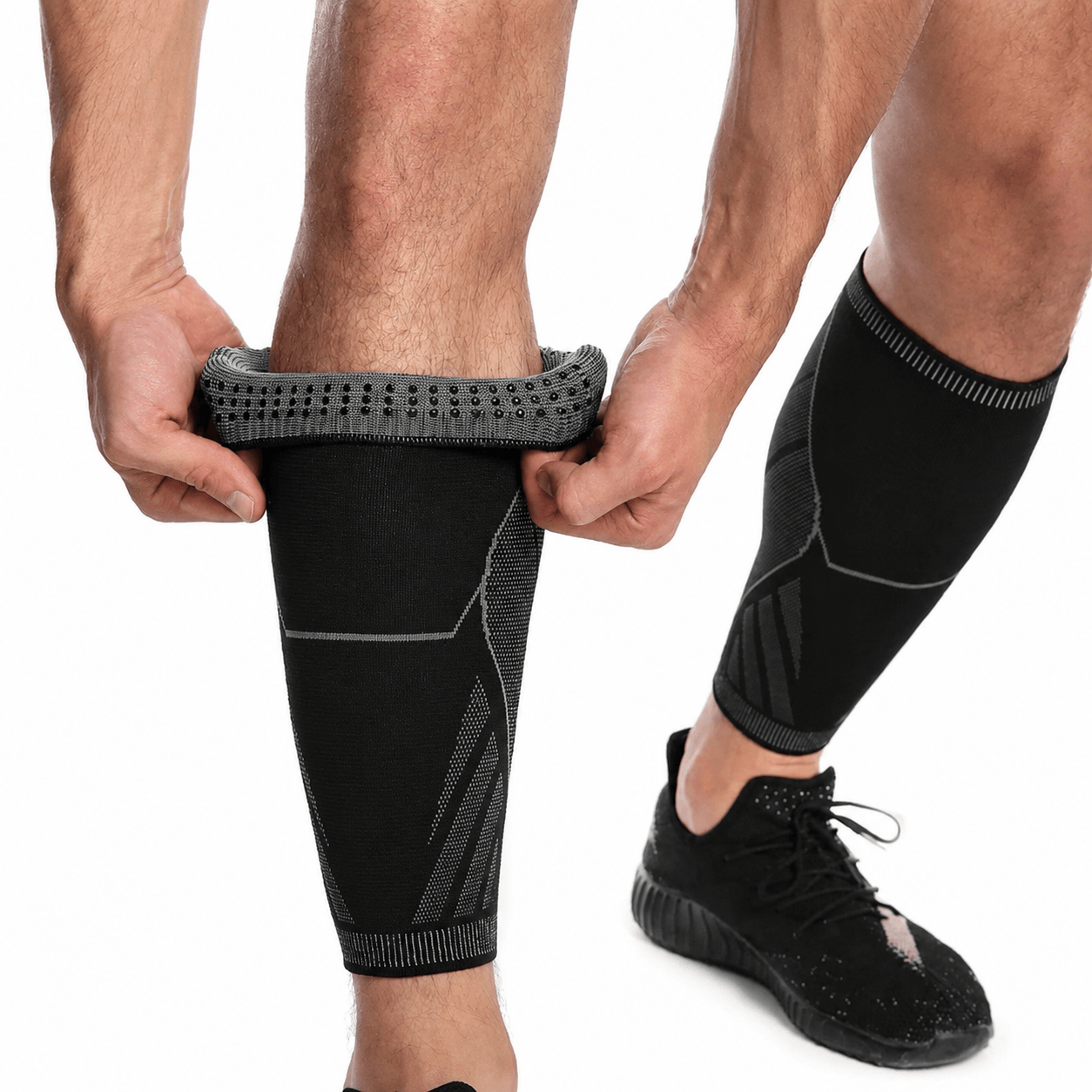 calf compression sleeves for men & women – shin splint, varicose vein & calf pain relief leg support socks