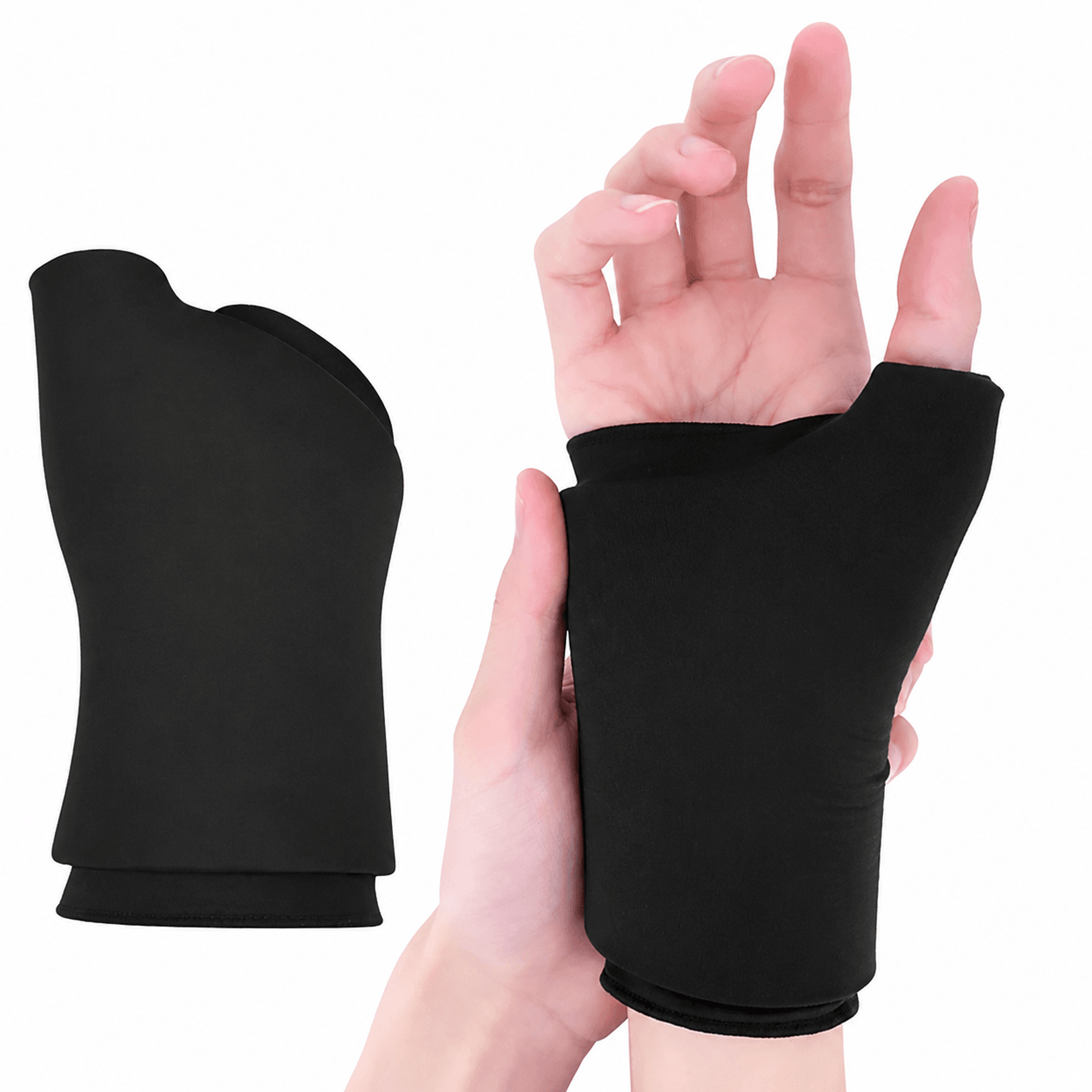 1pc hot & cold gel hand sleeve – wrist support ice pack compression sleeve for hand, wrist & thumb pain relief