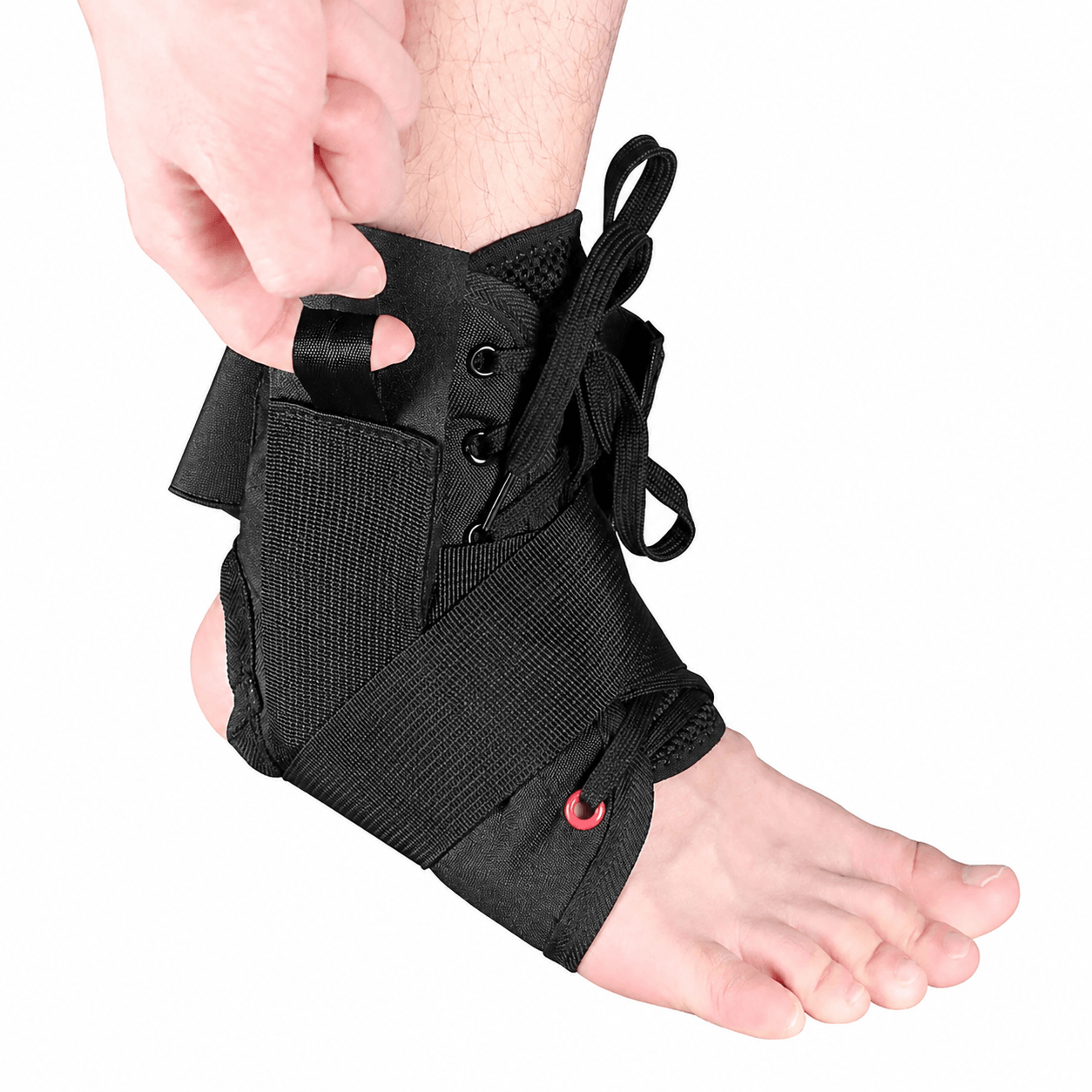 1pc adjustable ankle brace – elastic ankle support wrap for sprains, sports injury recovery & stability protect