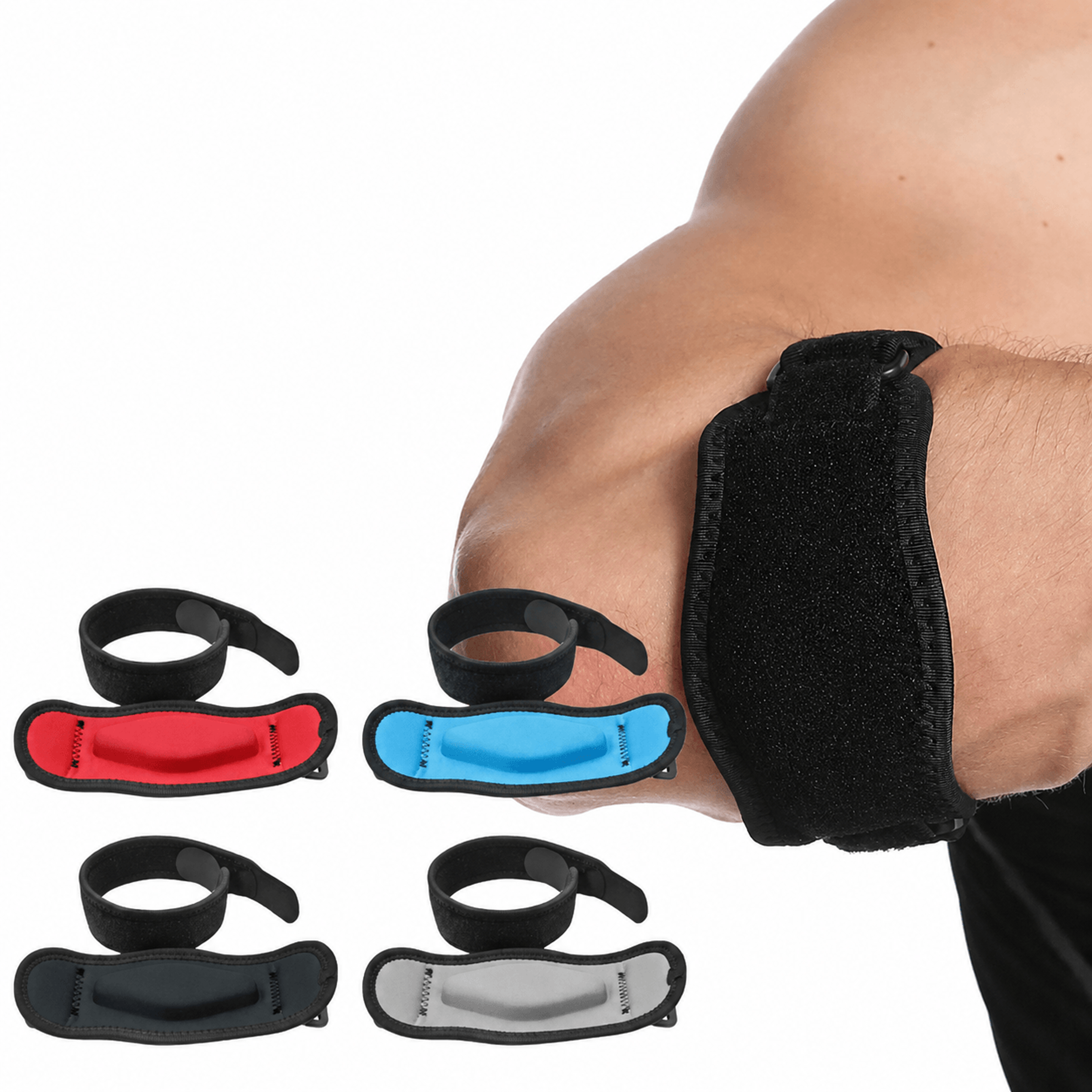 adjustable elbow support strap – tennis elbow brace golfers elbow compression pad for sports pain relief