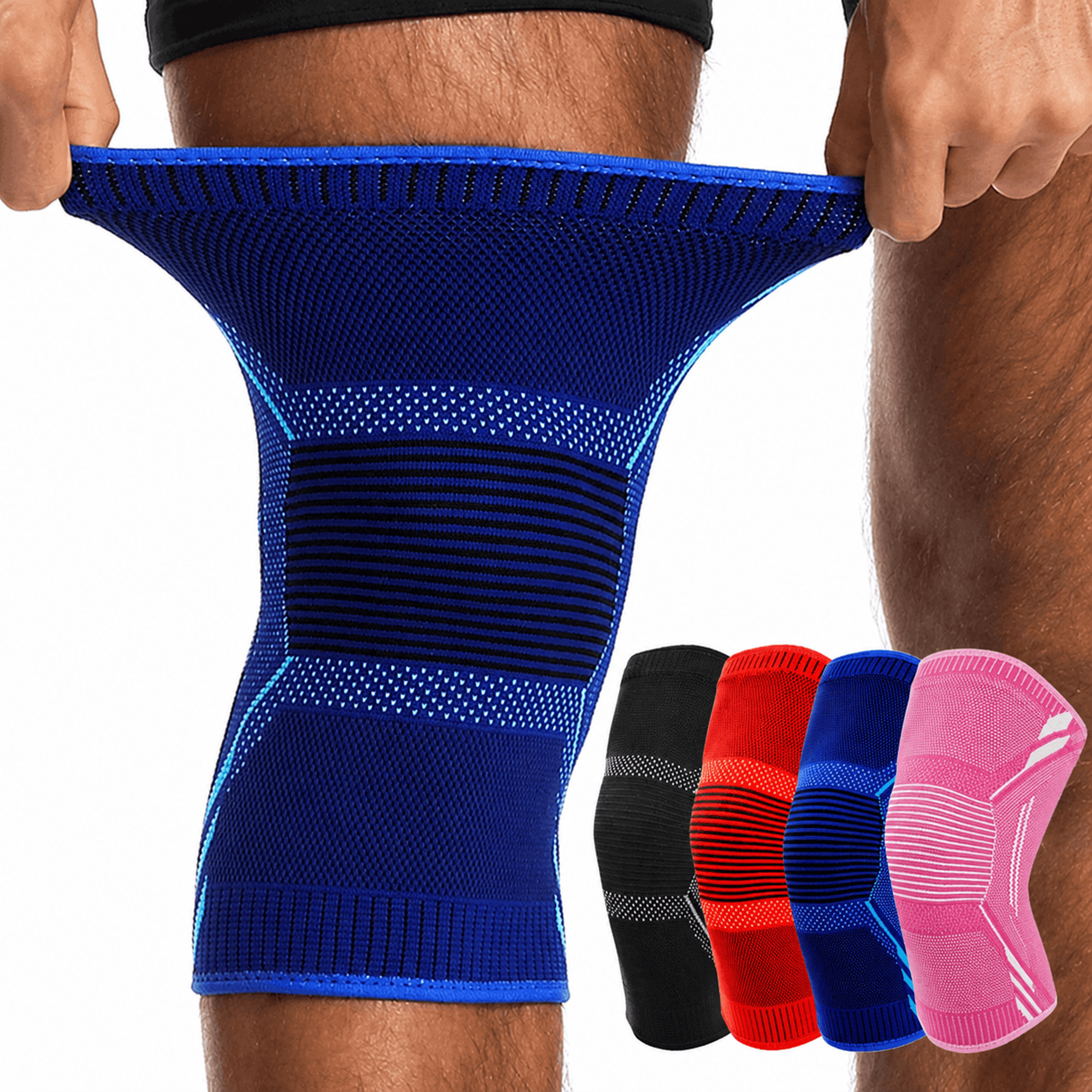 1pc sports knee support brace – compression knee sleeve for knee pain relief, running, cycling & fitness