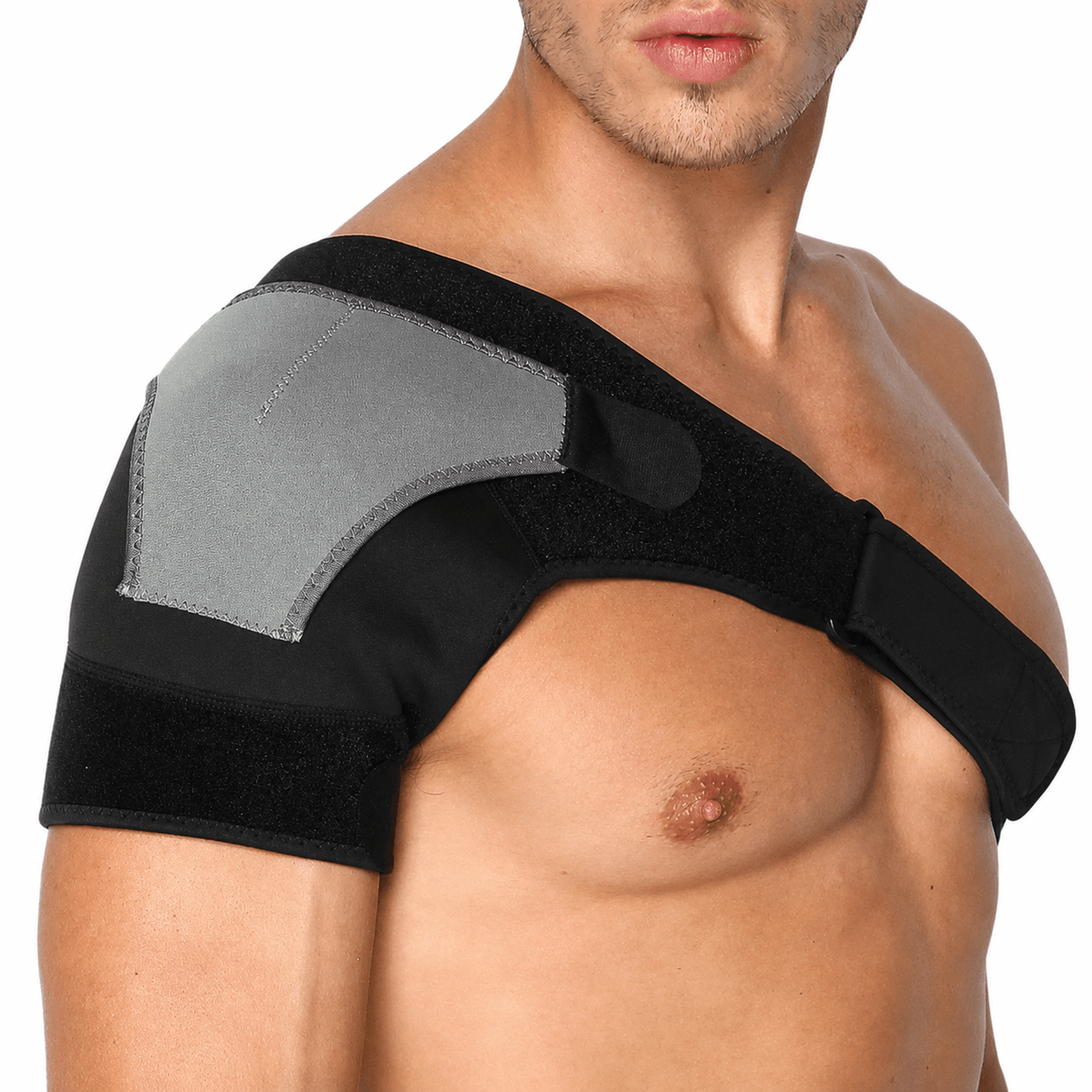 adjustable shoulder stability brace – breathable shoulder support brace for sports, injury recovery & pain relief
