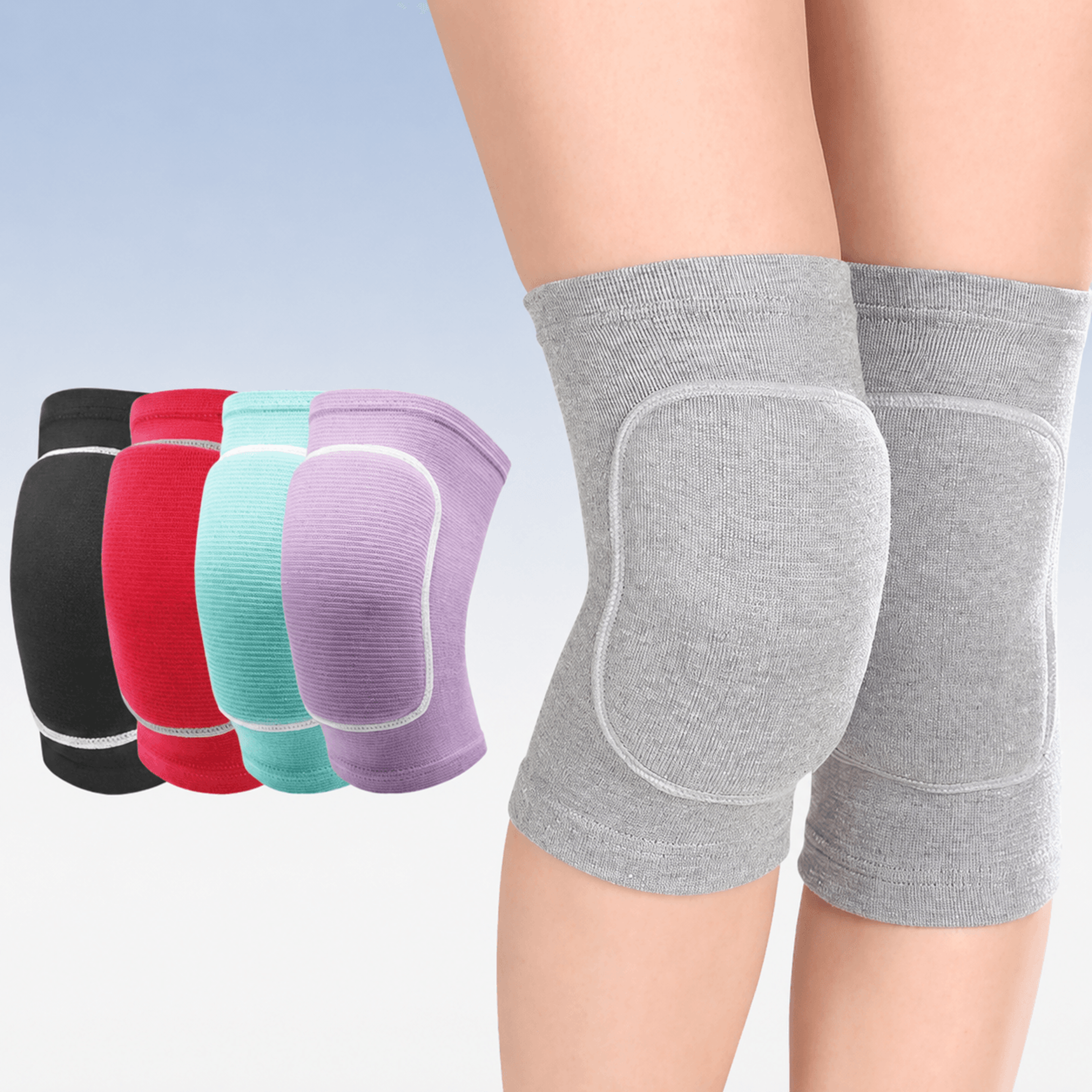 1 pair volleyball knee pads – compression knee brace for basketball, dance, running & sports protection