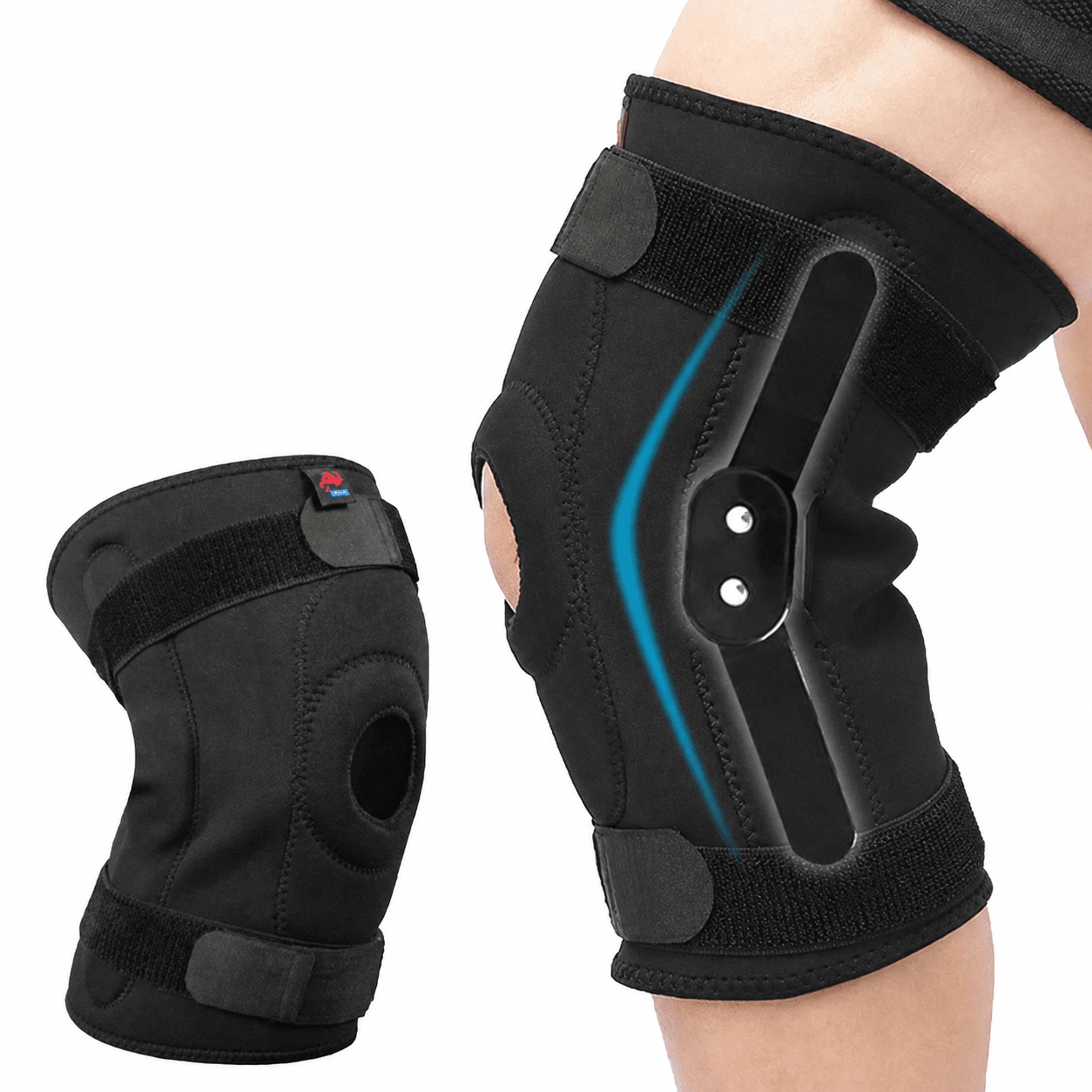 1pc professional knee support brace – patella knee brace with metal side stabilizers for sports & joint support