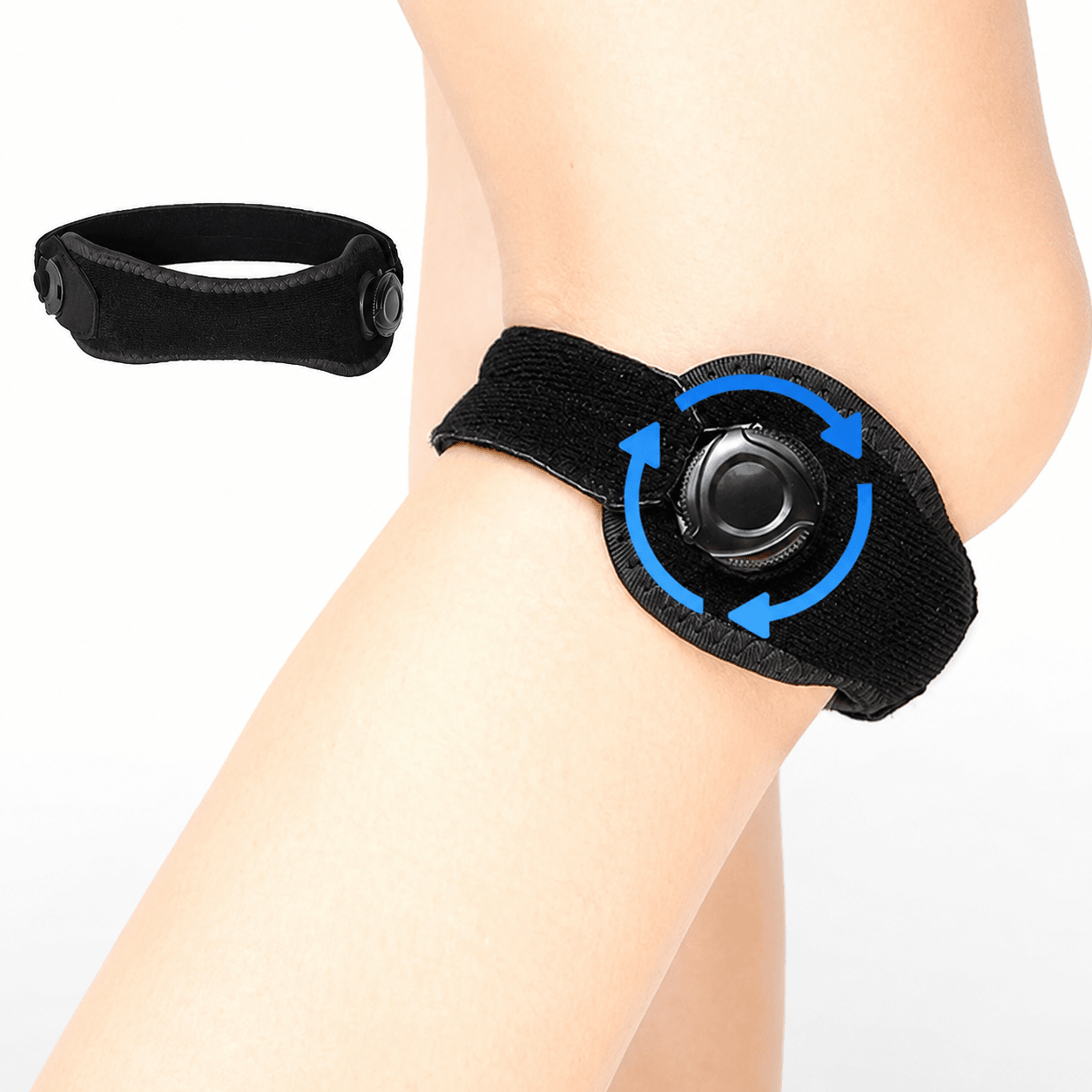 1pc adjustable patella knee strap – knee brace with adjustable knob for tendonitis, arthritis, running & sports support