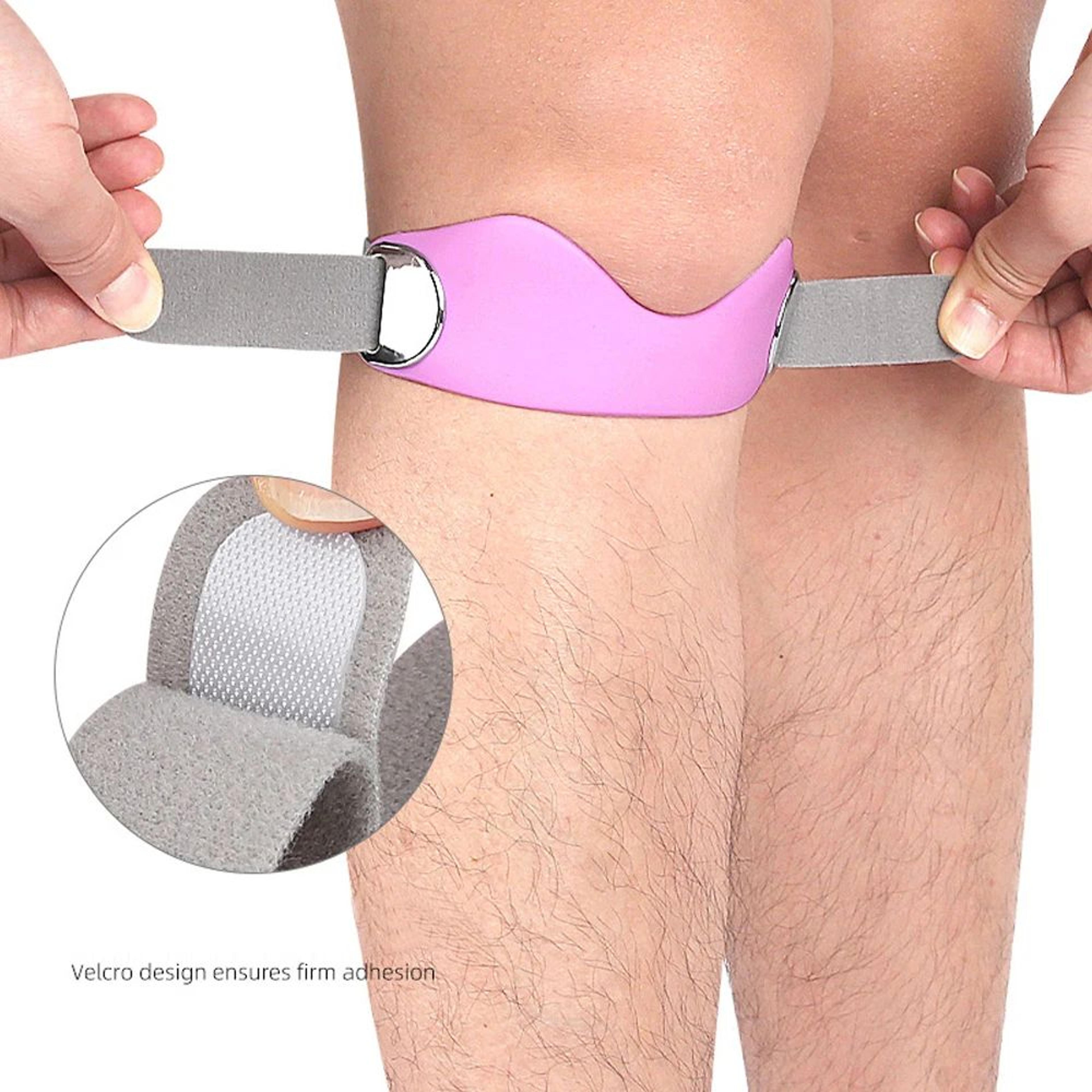 2pcs adjustable patellar tendon support strap – silicone knee brace for knee pain relief, patella stability & sports sup