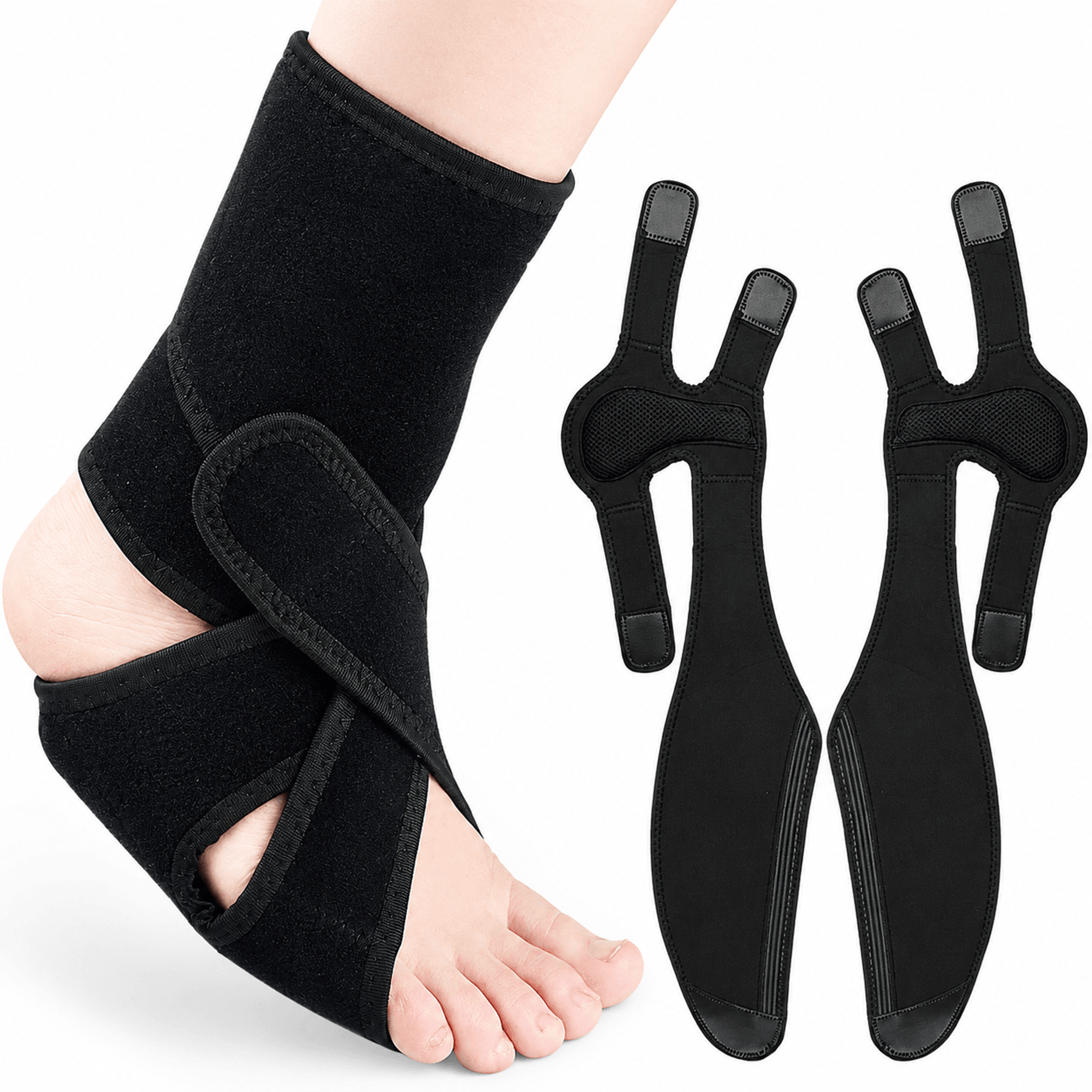 1pc afo foot drop brace – adjustable ankle support brace for walking, plantar fasciitis, tendonitis & stroke recovery